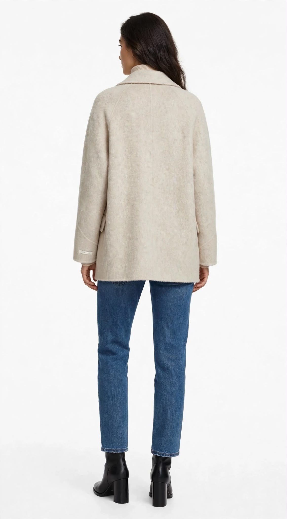 AVIS - CAPPOTTO DOPPIO PETTO CORTO PANNA