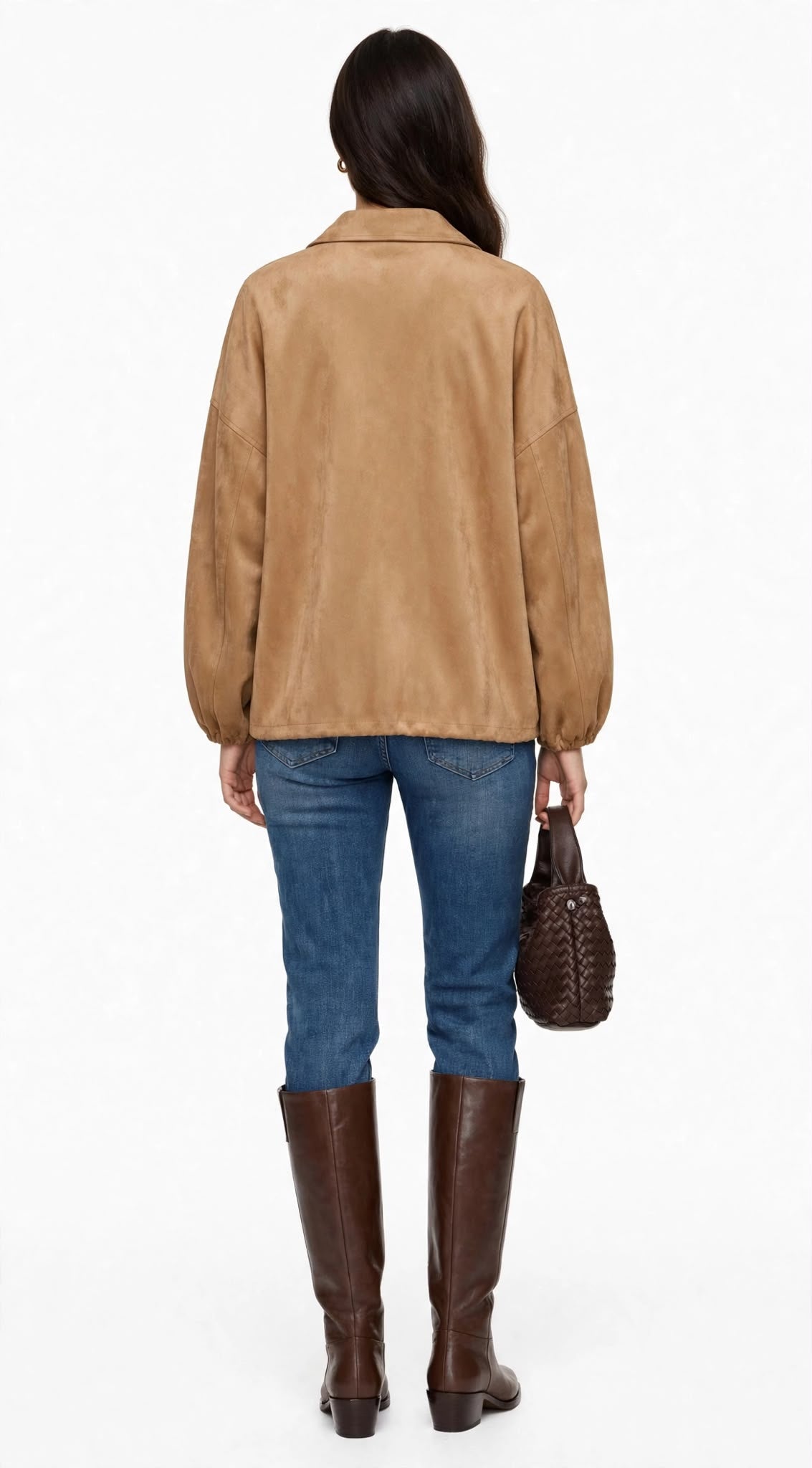 QUEEN - BOMBER LOOSE FIT CAMEL