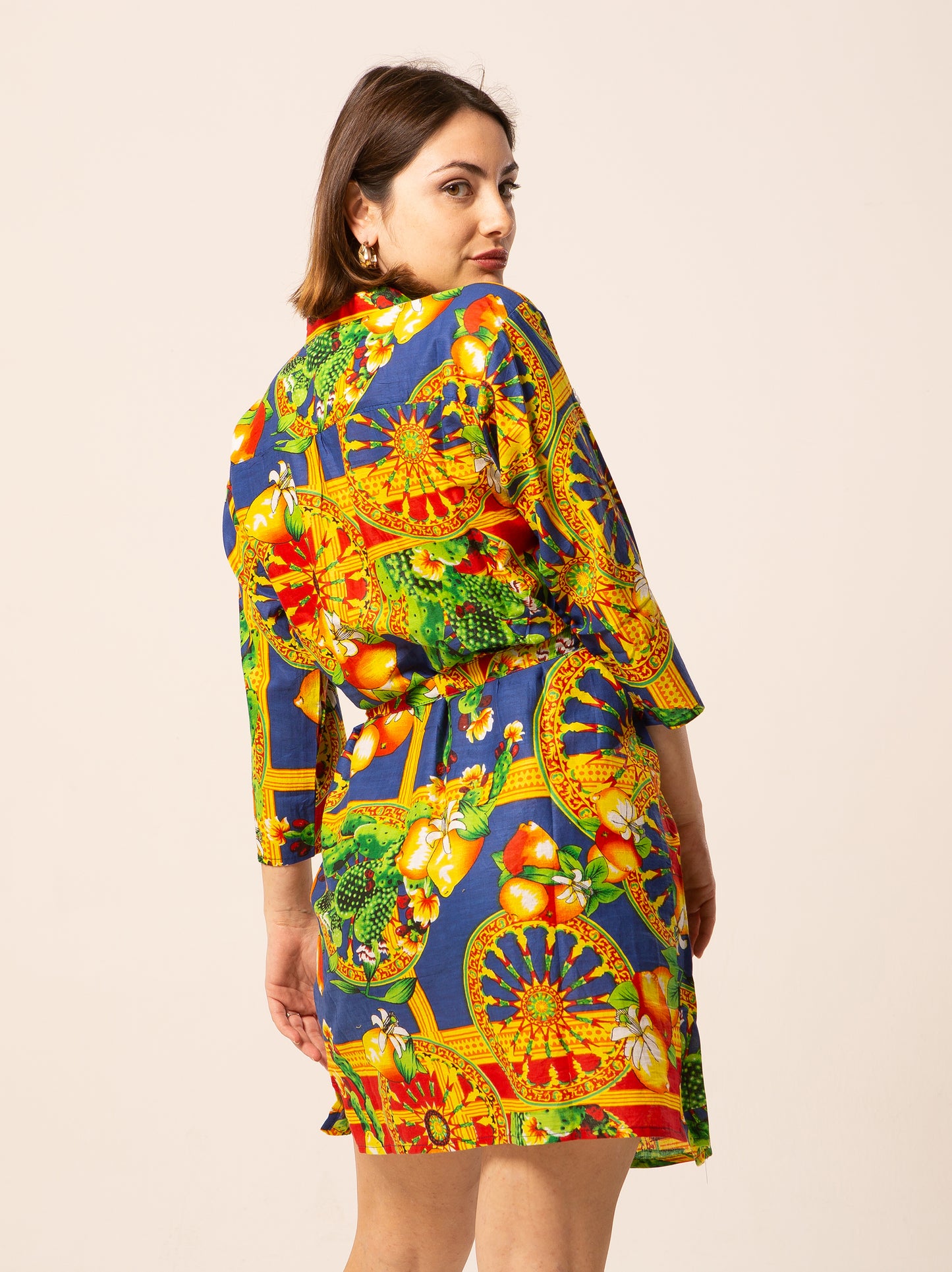 Abito Mix - blue fantasia cactus