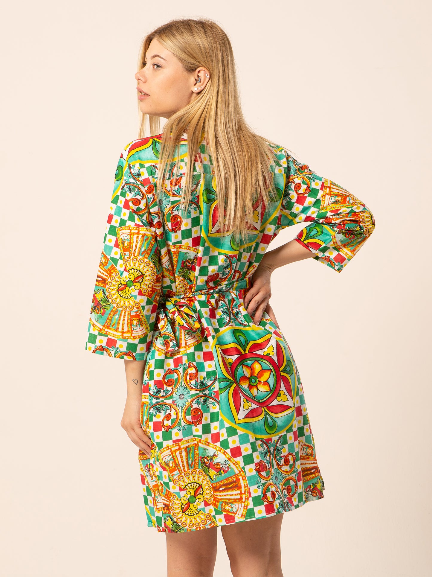 Caftan Dress - Agrigento - blue