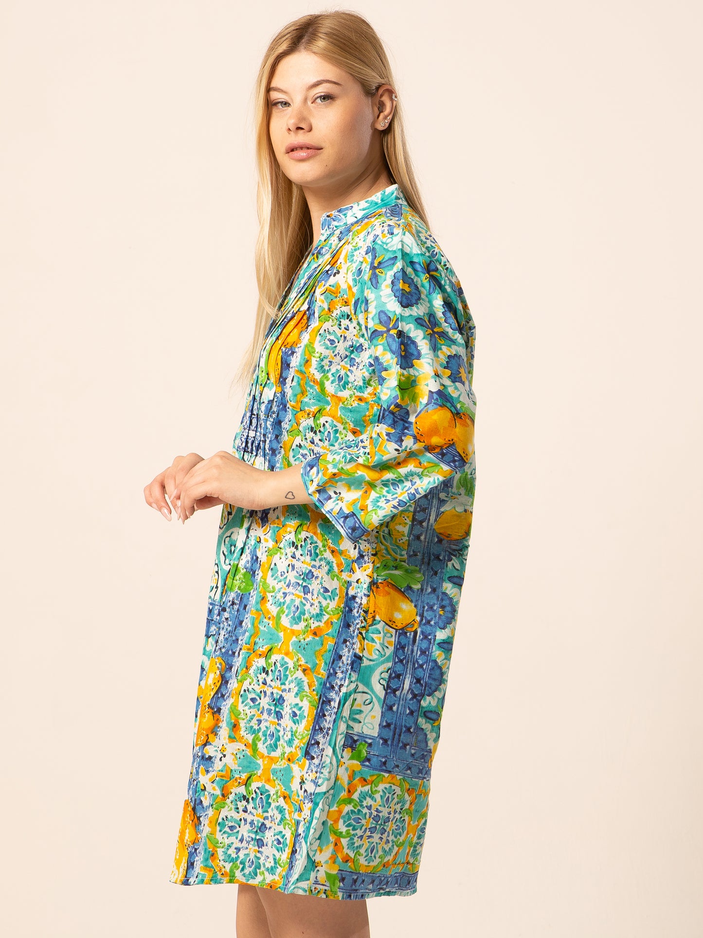 Caftan Dress - Agrigento - blue