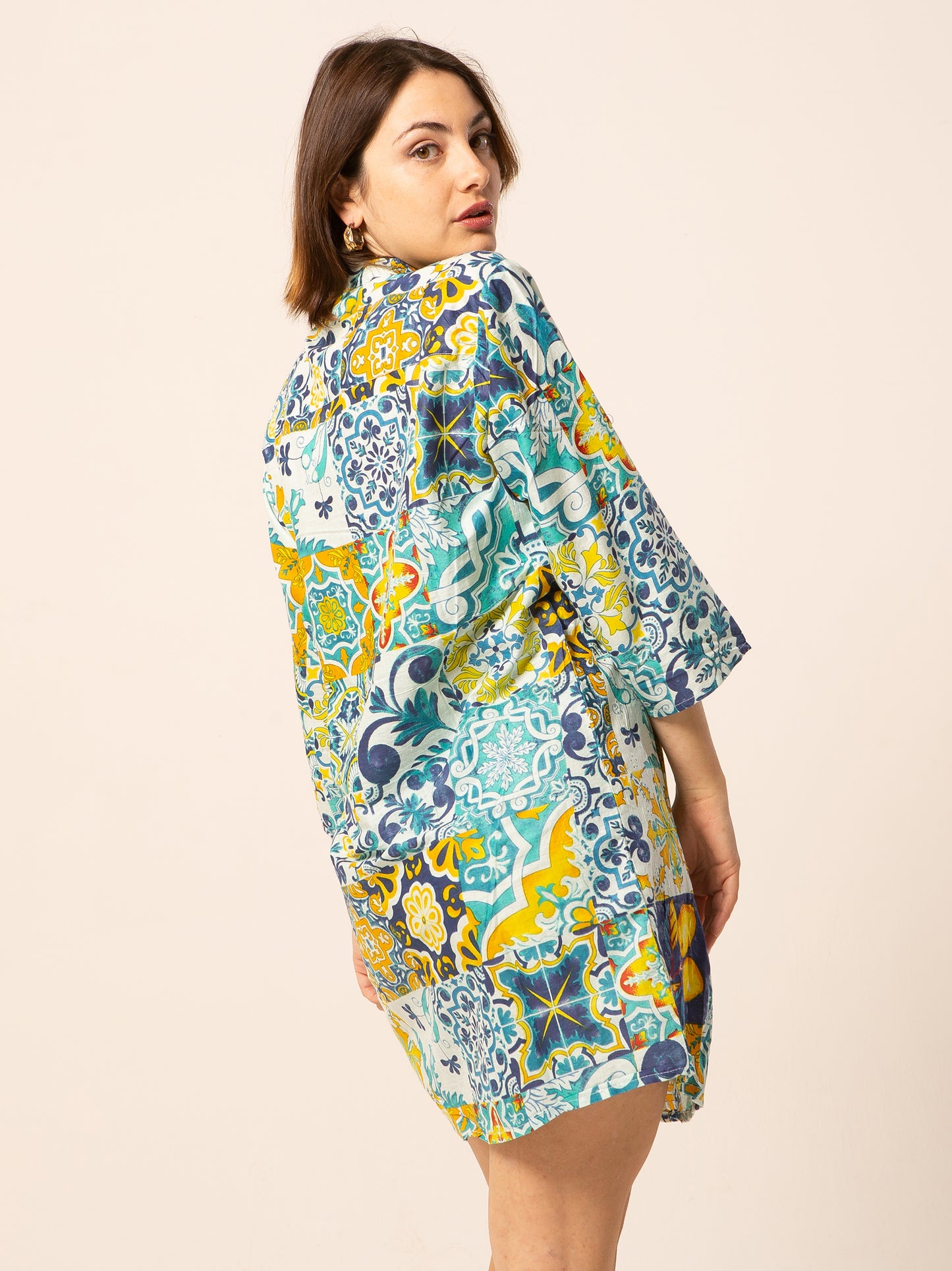 Caftan Dress - Agrigento - blue