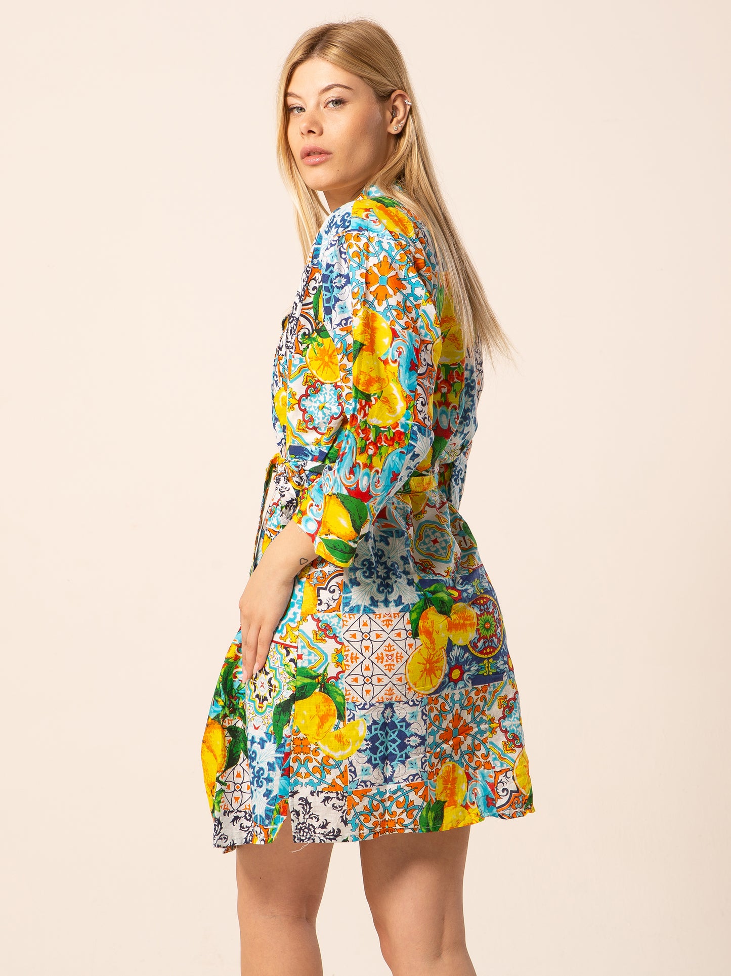 Caftan Dress - Agrigento - blue