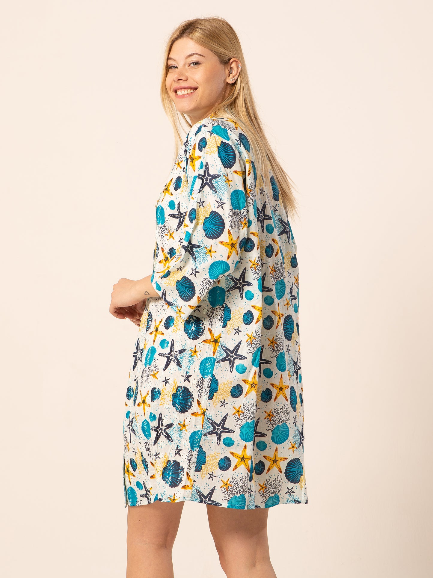 Abito Mix - azzurro fantasia marina