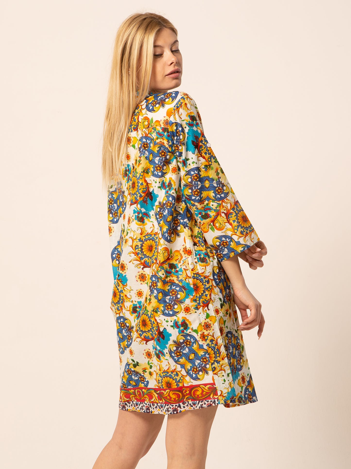 Caftan Dress - Agrigento - blue