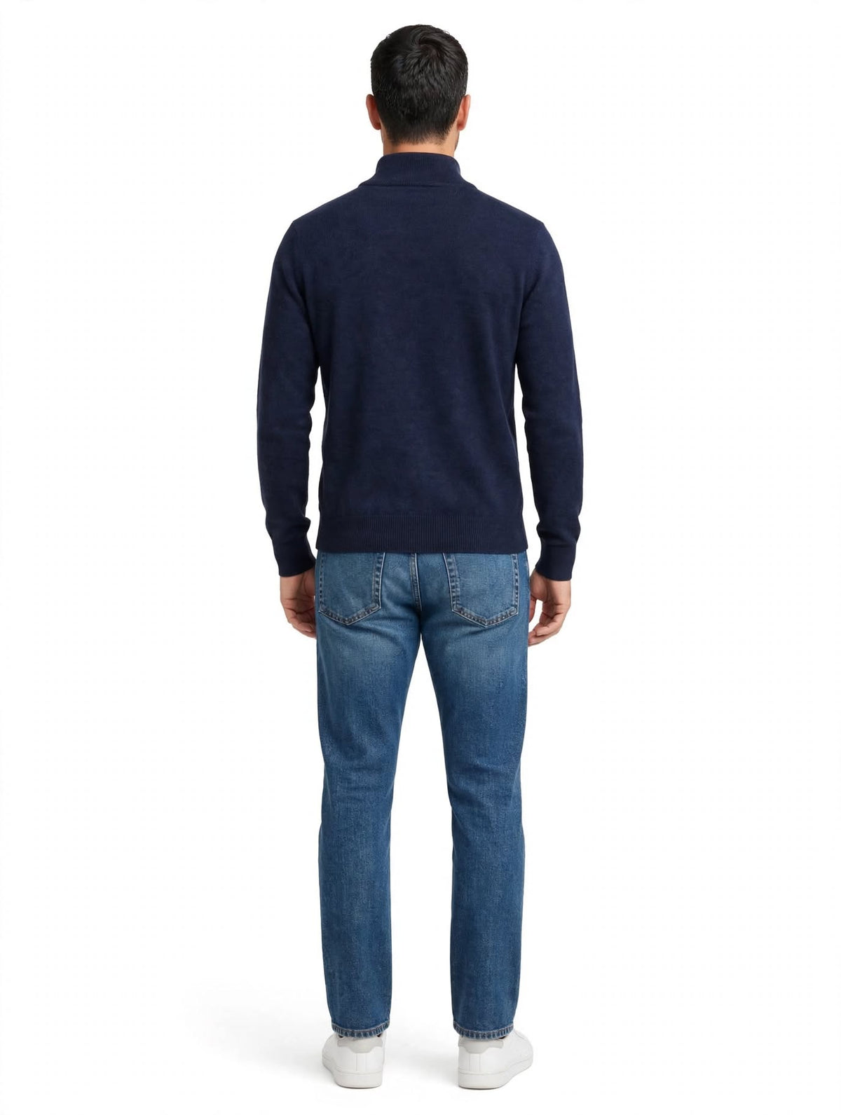 ARGUS - MAGLIONE MEZZA ZIP BLU