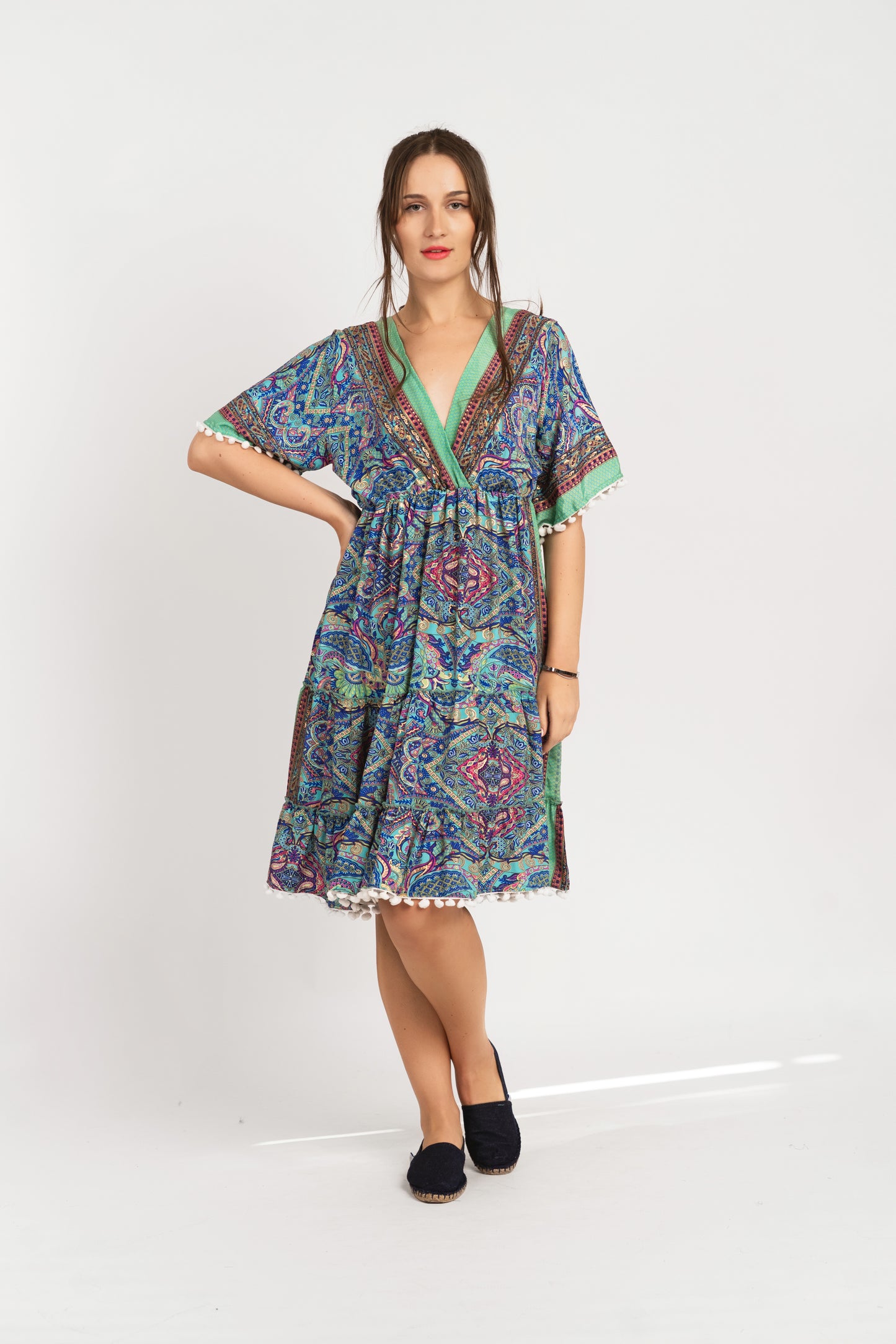 Caftan Dress - Agrigento - blue