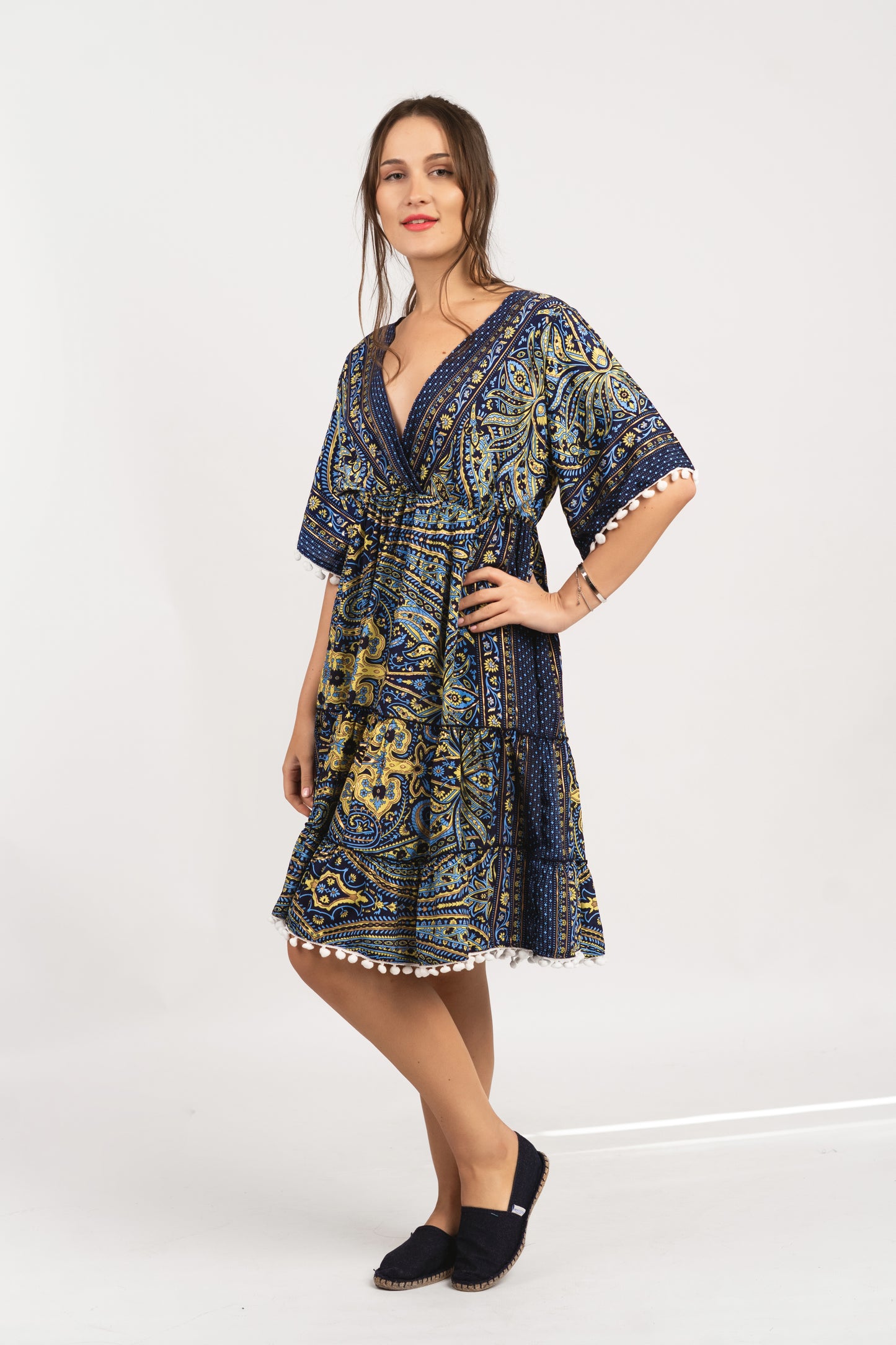 Caftan Dress - Agrigento - blue