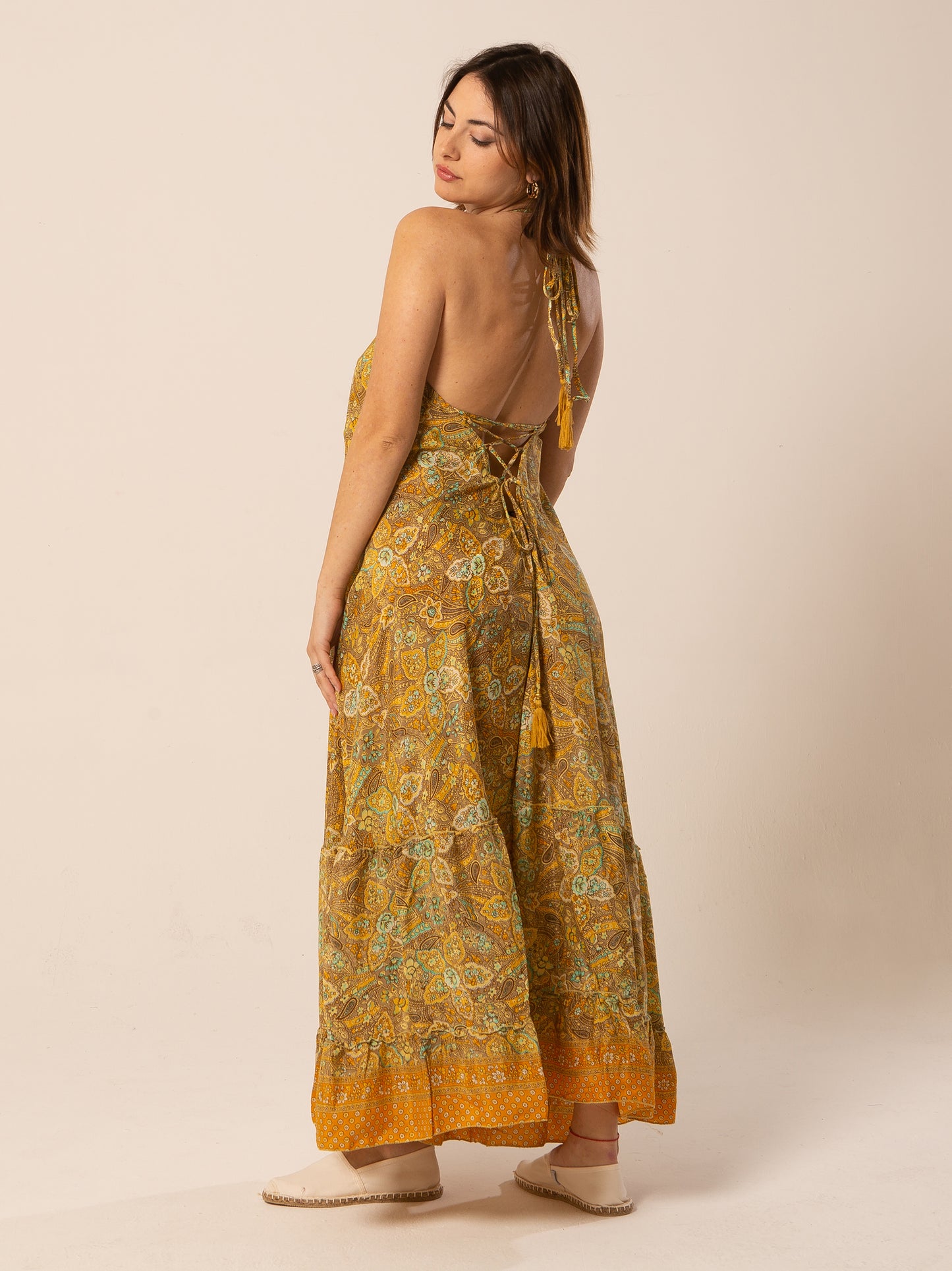 Abito Daiana- giallo fantasia Alghero