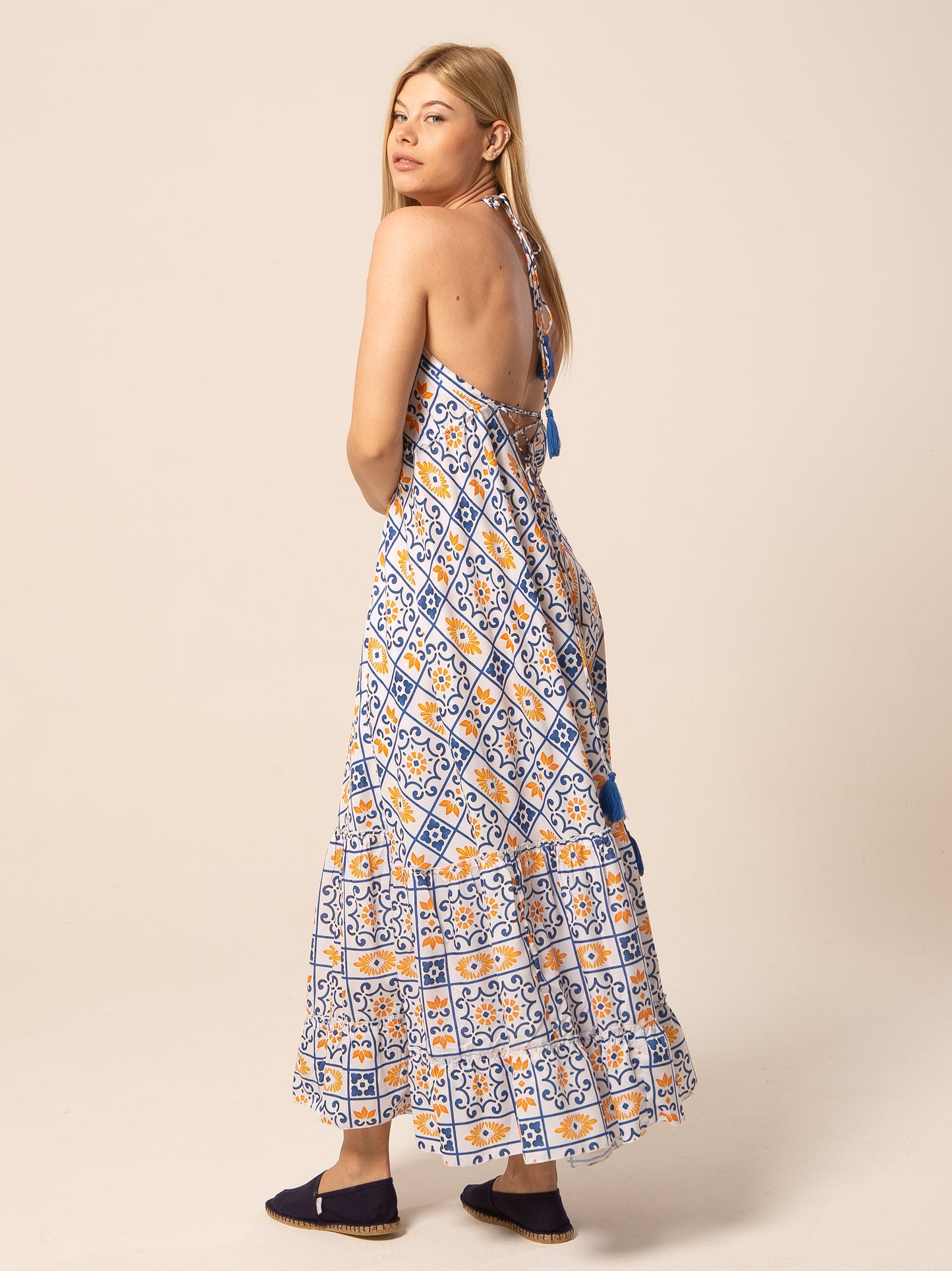 Caftan Dress - Agrigento - blue