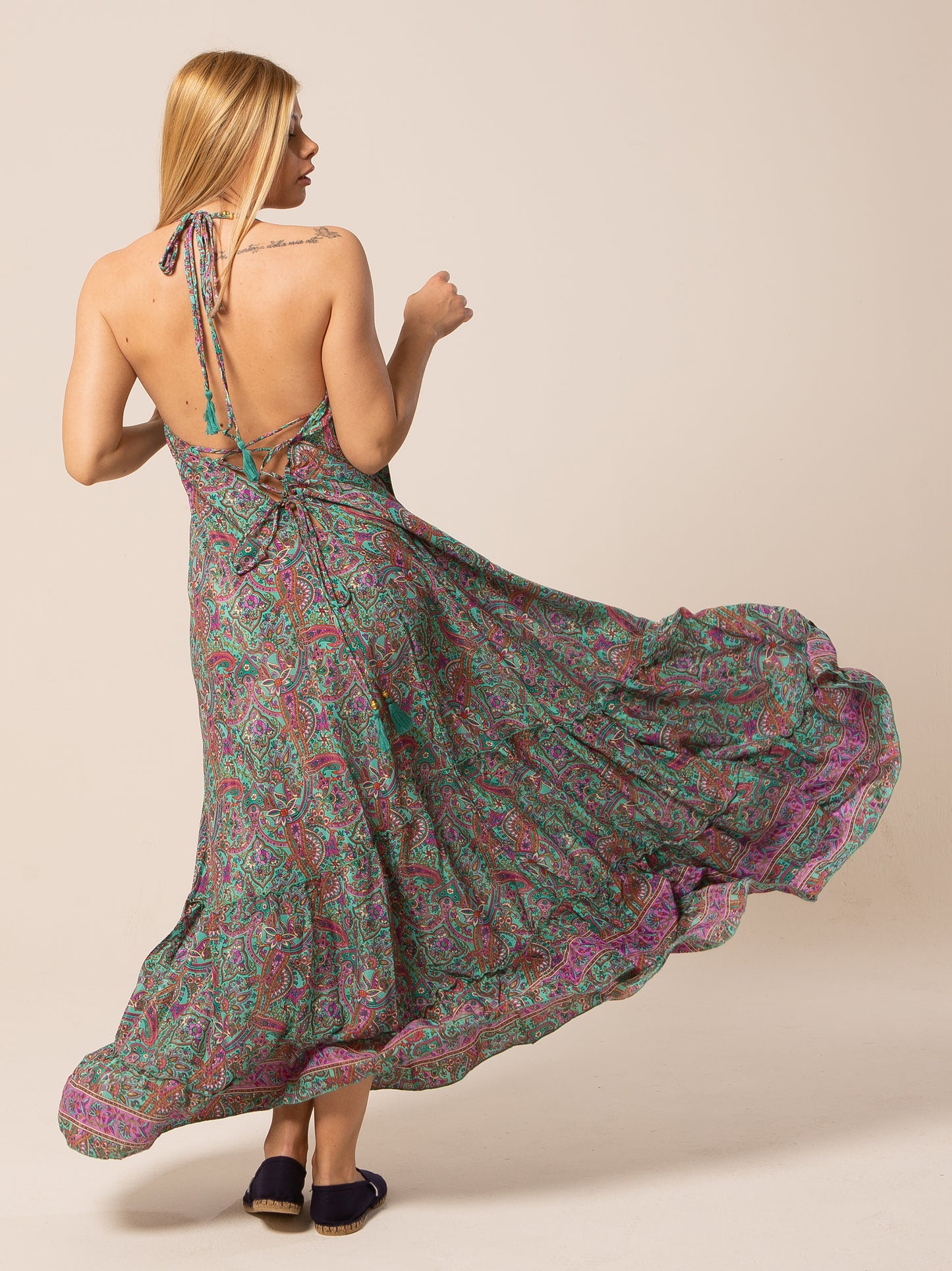 Caftan Dress - Agrigento - blue