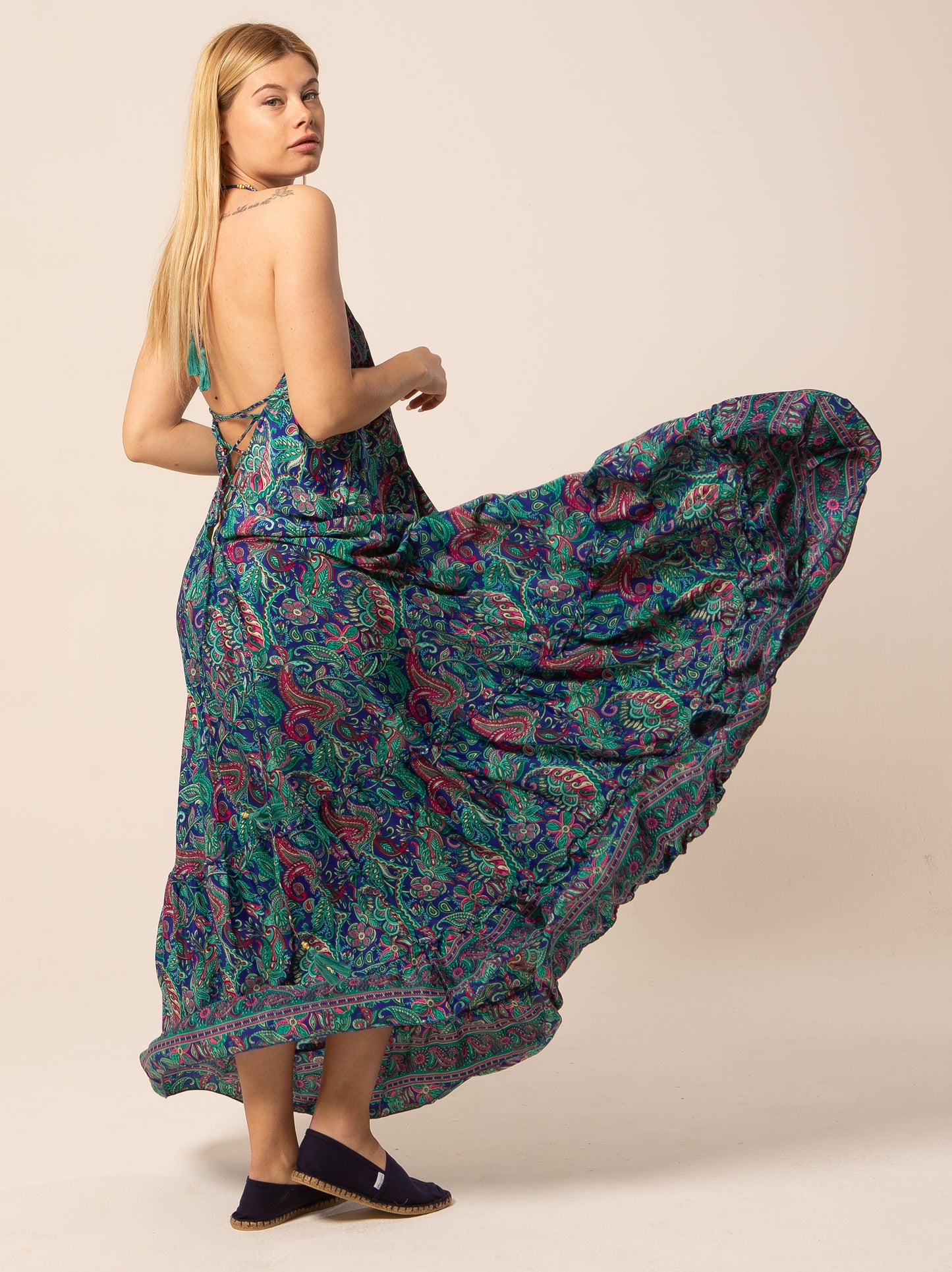 Caftan Dress - Agrigento - blue