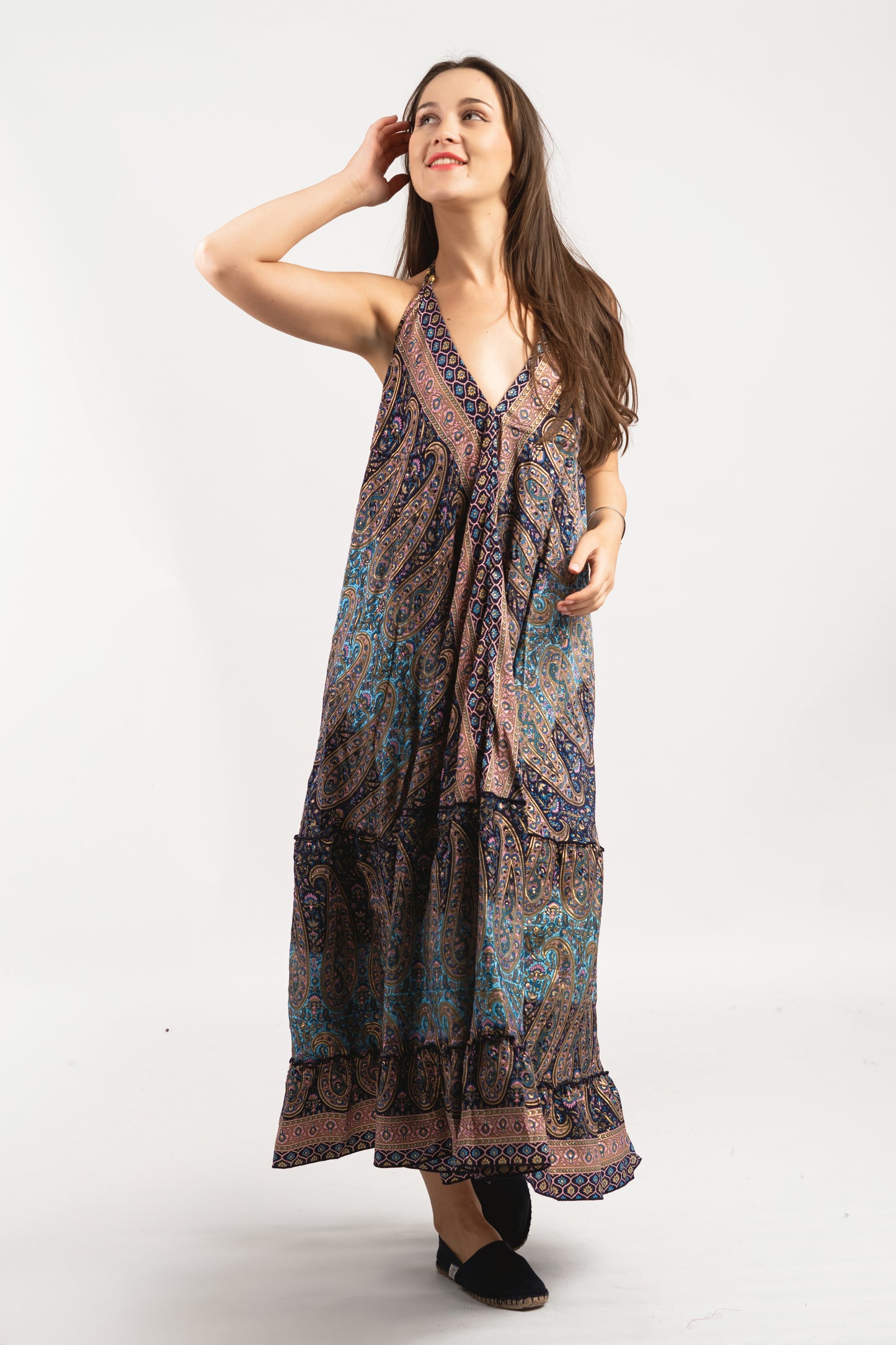 Caftan Dress - Agrigento - blue