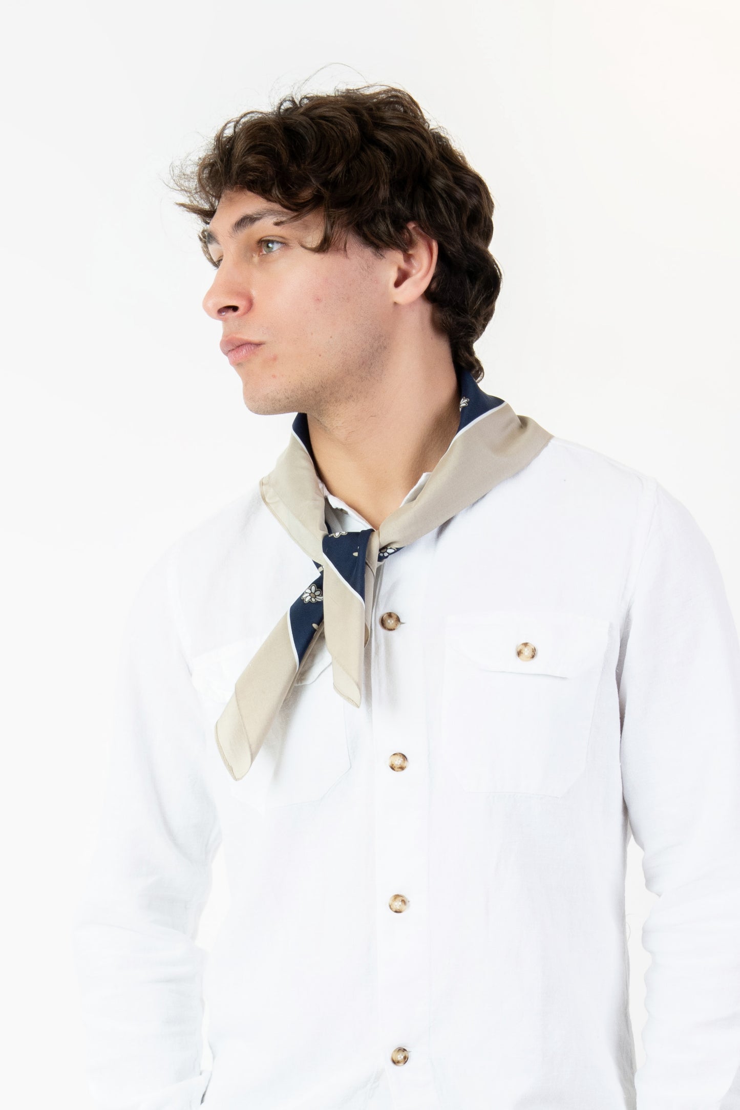 Foulard-Fantasia beige