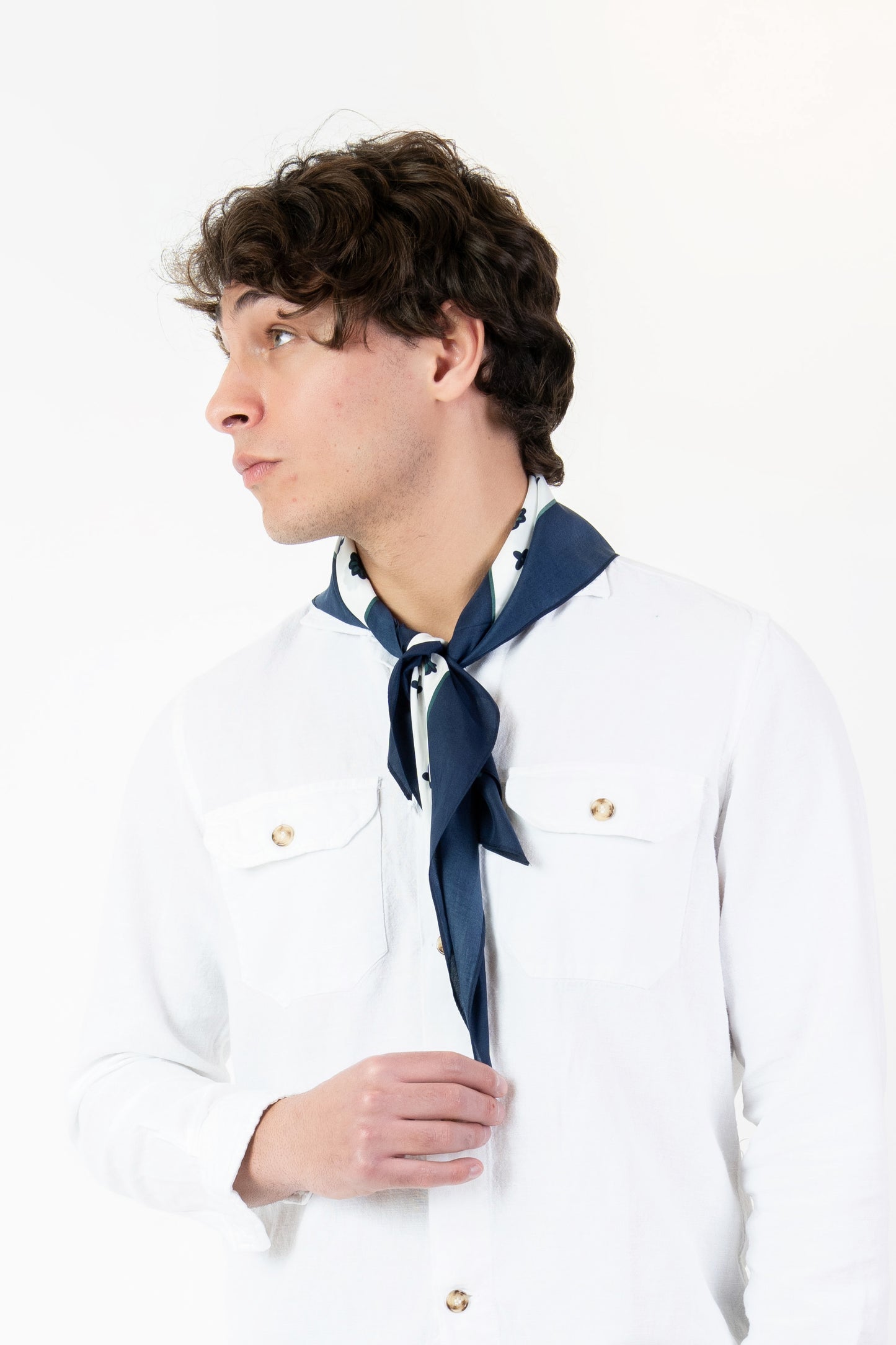 Foulard-Fantasia bianco