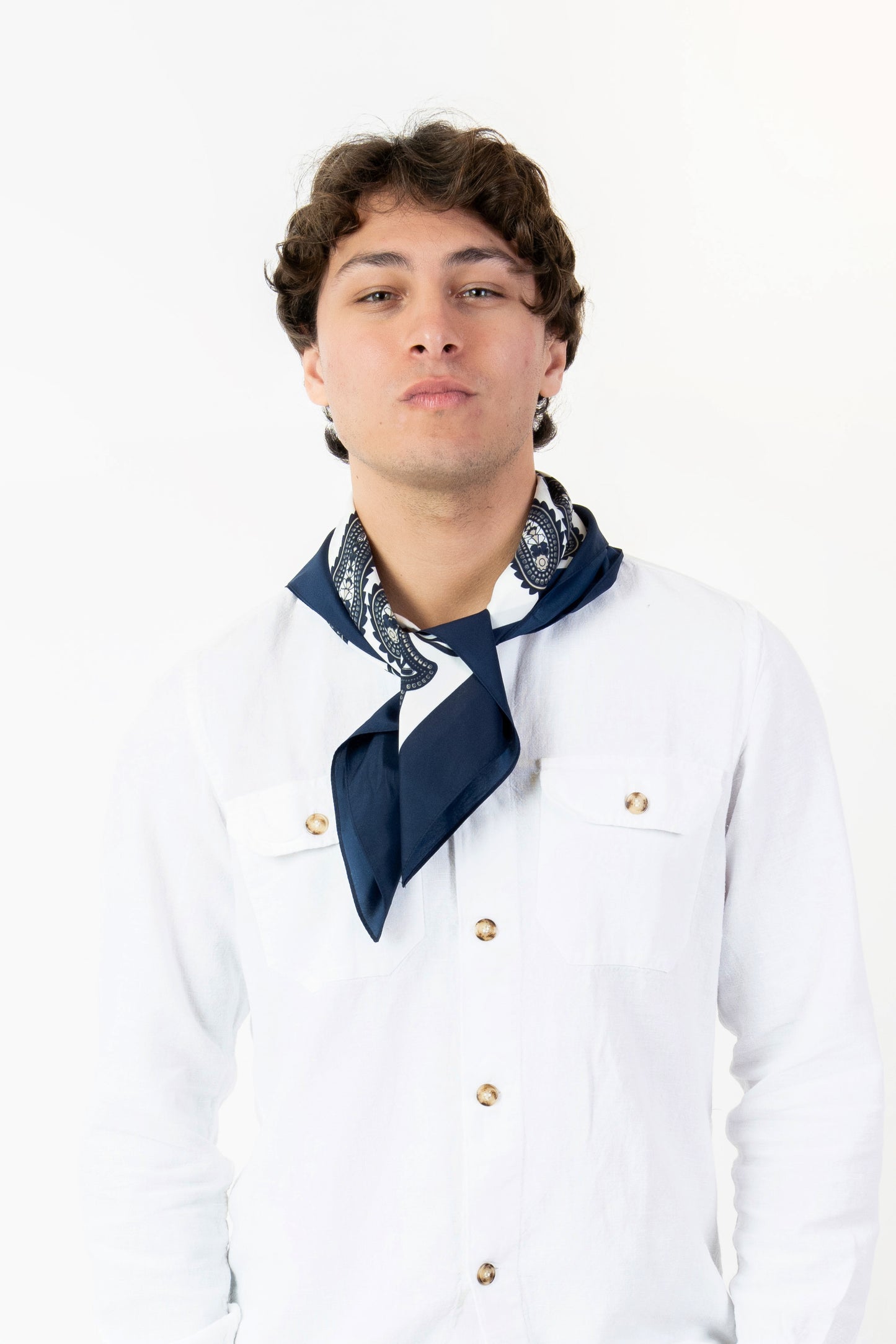 Foulard-Fantasia bianco