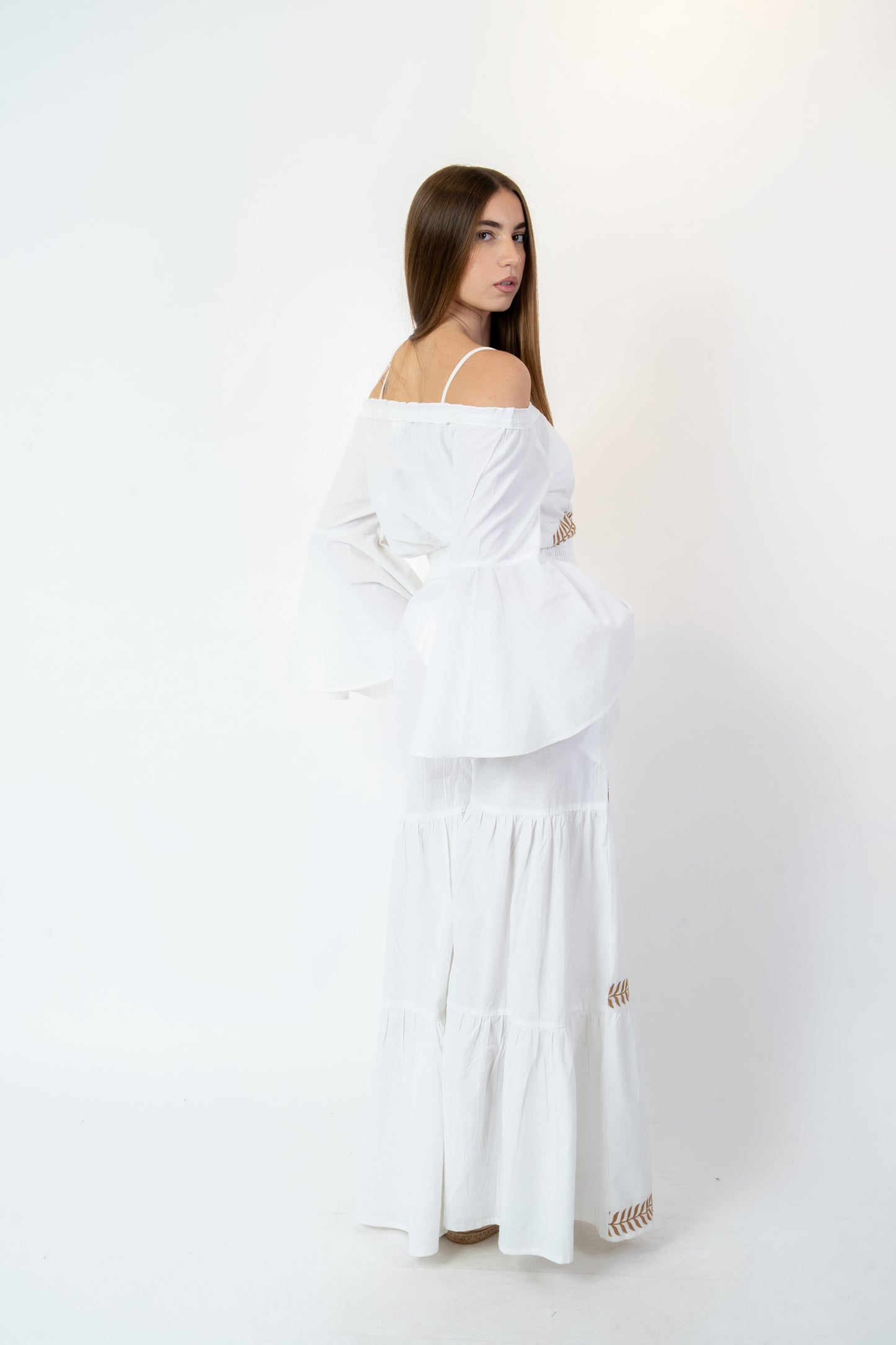 Gigliola - Abito fantasia bianco