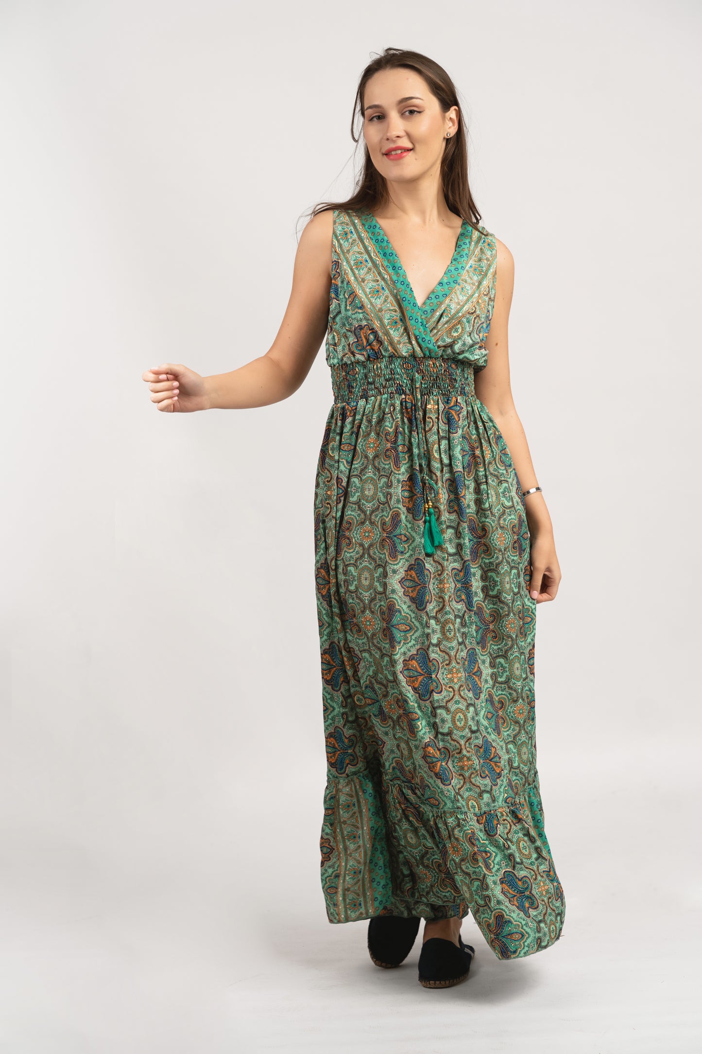 Caftan Dress - Agrigento - blue
