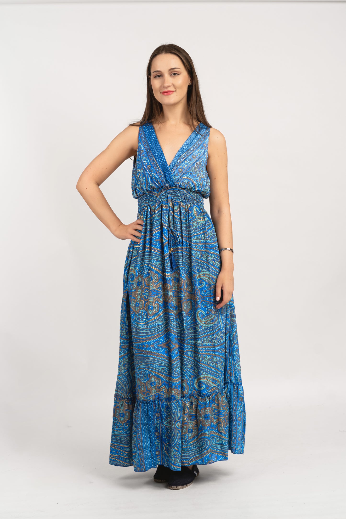 Caftan Dress - Agrigento - blue