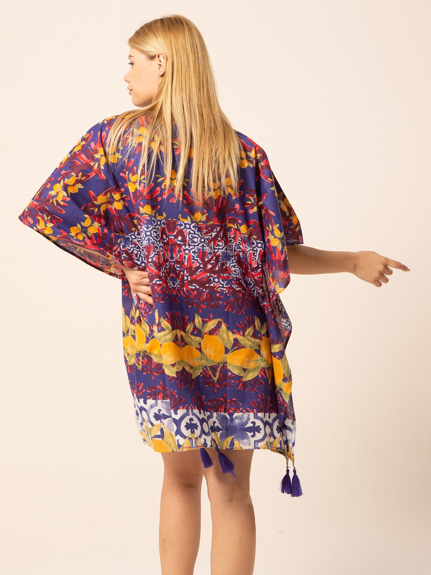Caftan Dress - Agrigento - blue