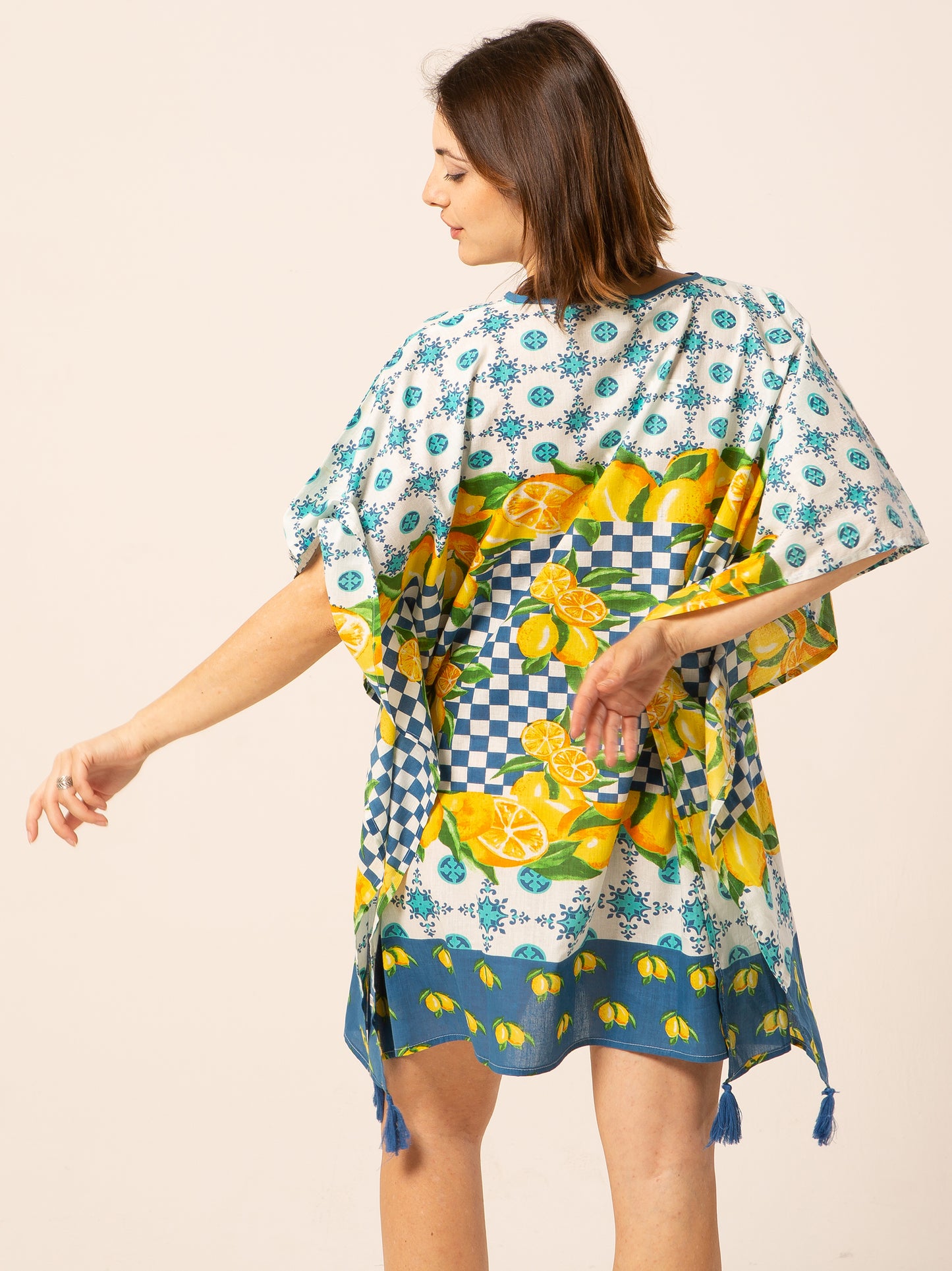 Caftan Dress - Agrigento - blue