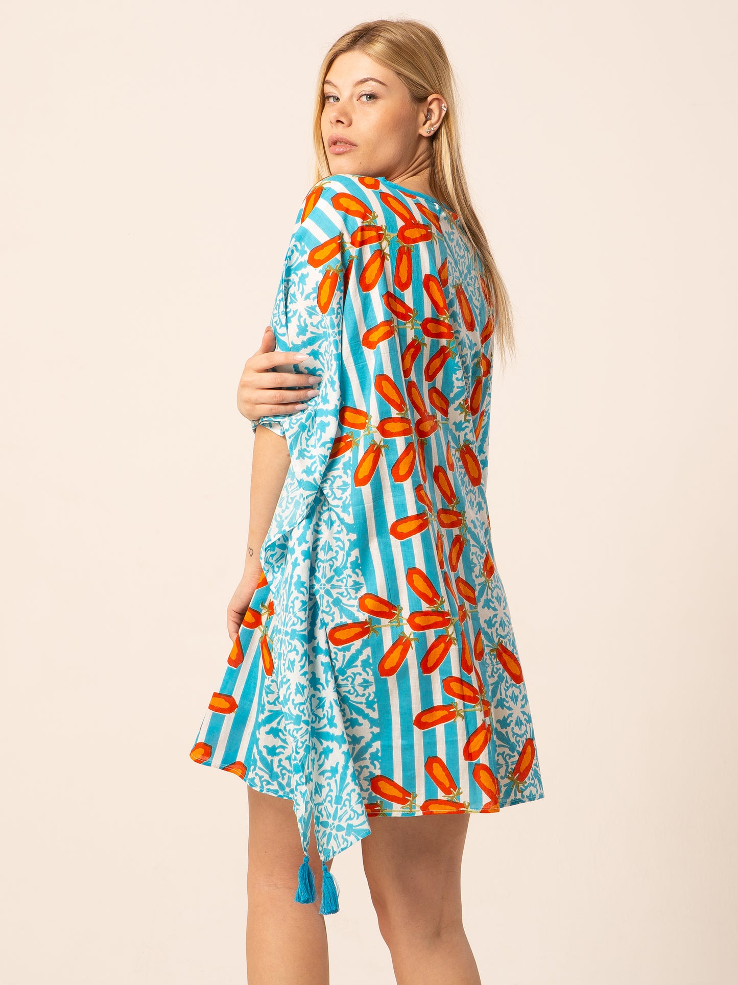 Caftan Dress - Agrigento - blue