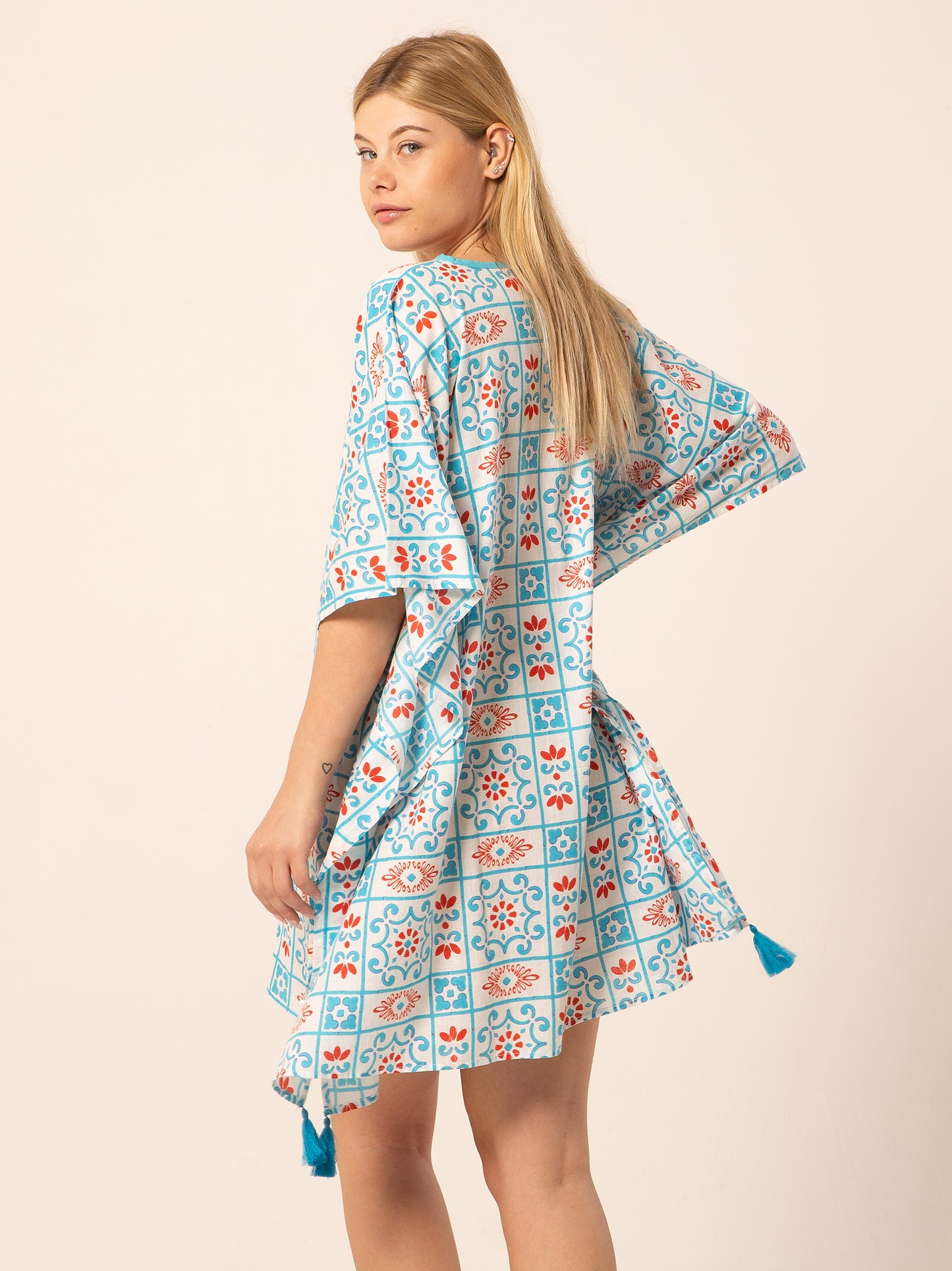 Caftan Dress - Agrigento - blue