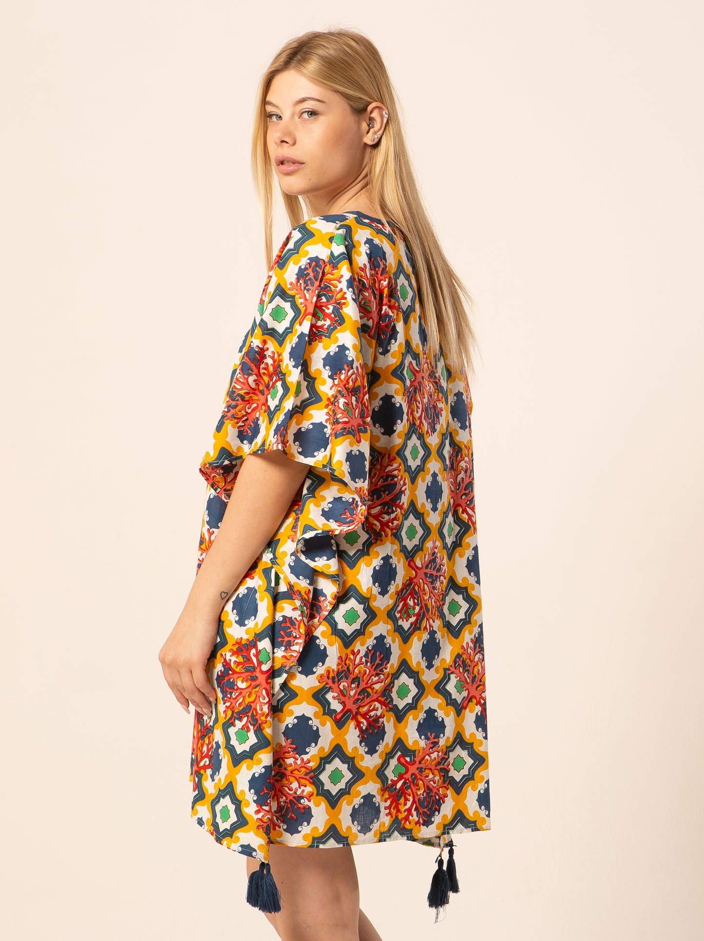 Caftan Dress - Agrigento - blue