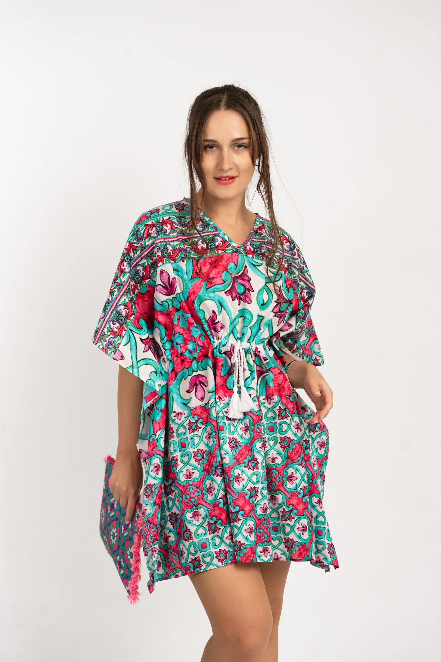 Caftan Dress - Agrigento - blue