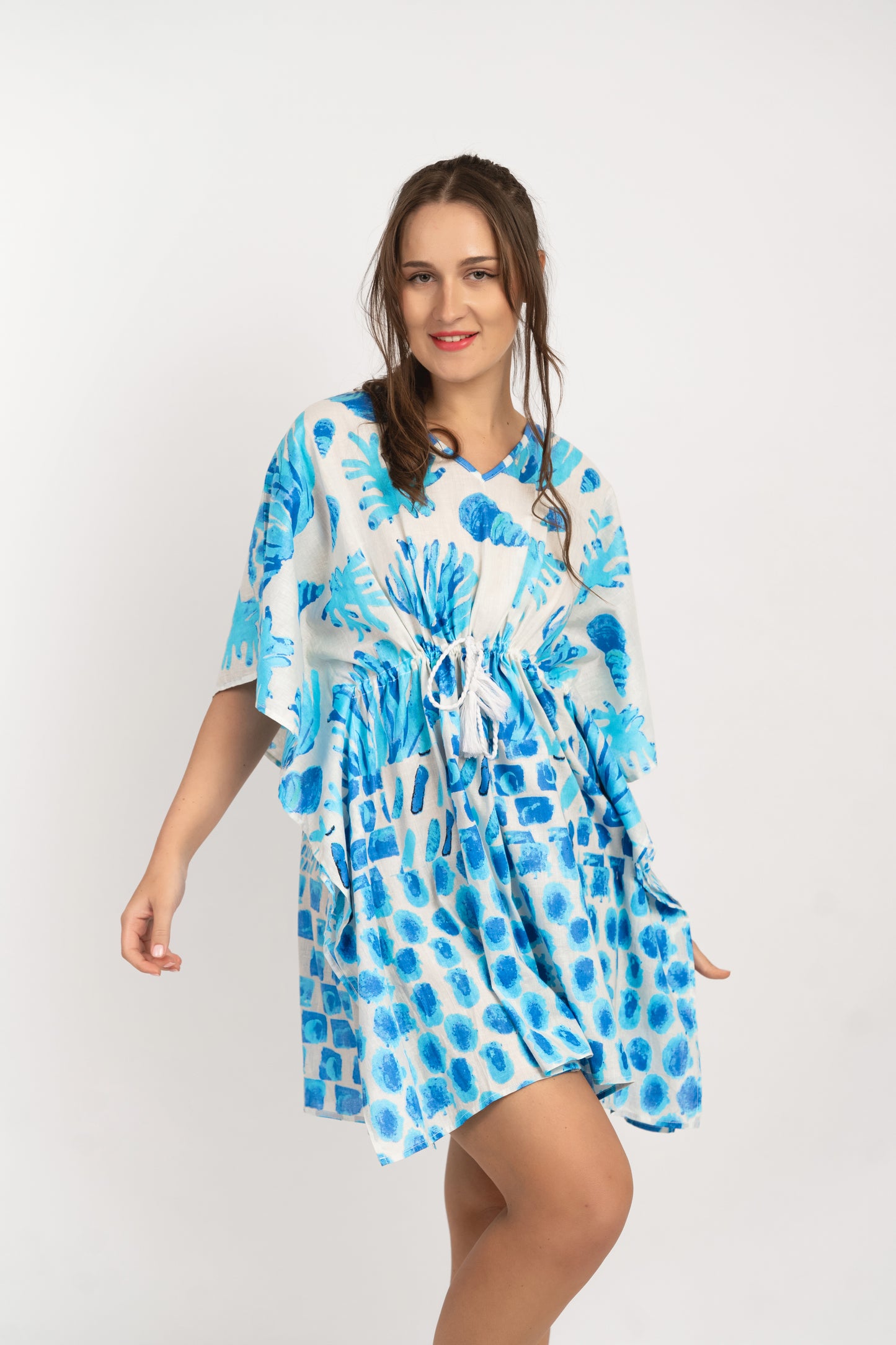 Caftan Dress - Agrigento - blue