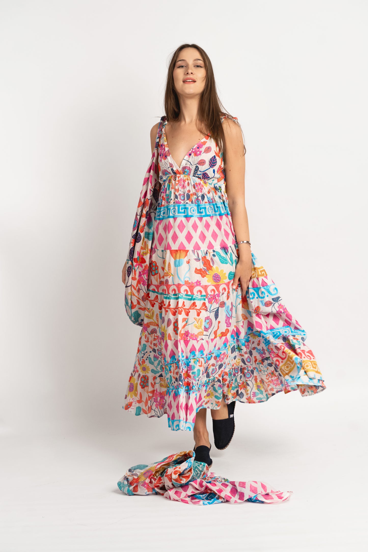 Caftan Dress - Agrigento - blue