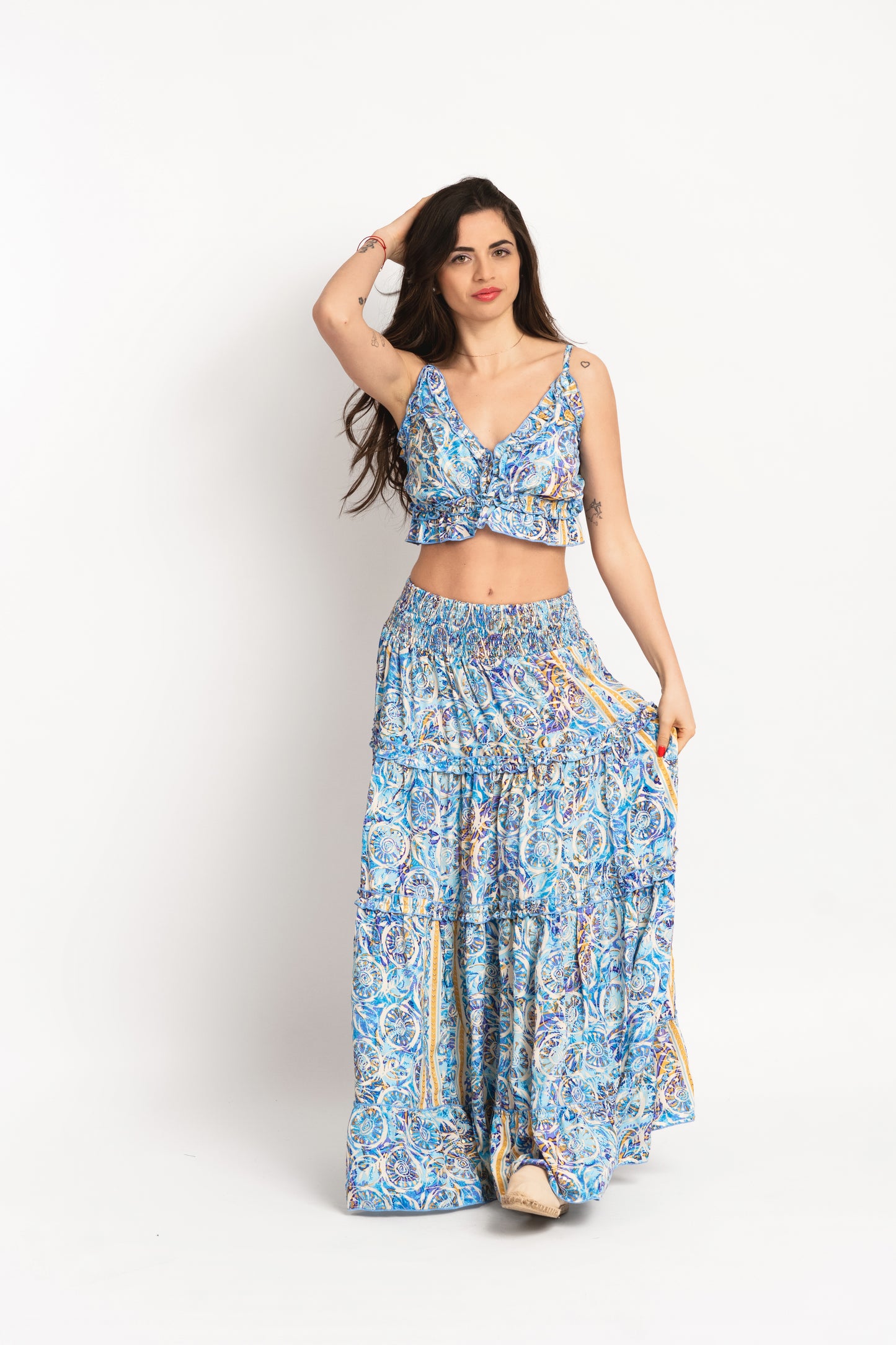 Caftan Dress - Agrigento - blue