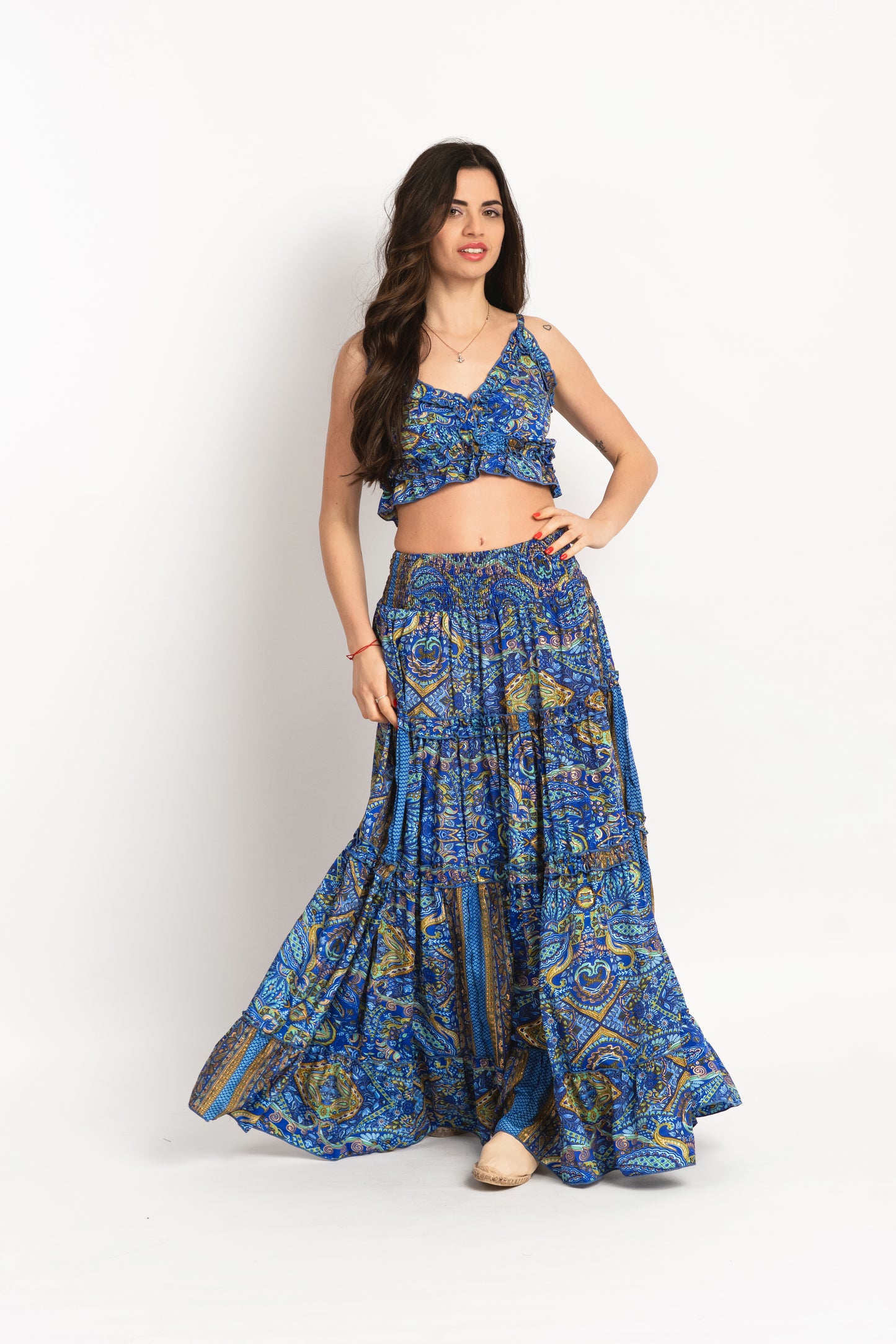 Caftan Dress - Agrigento - blue