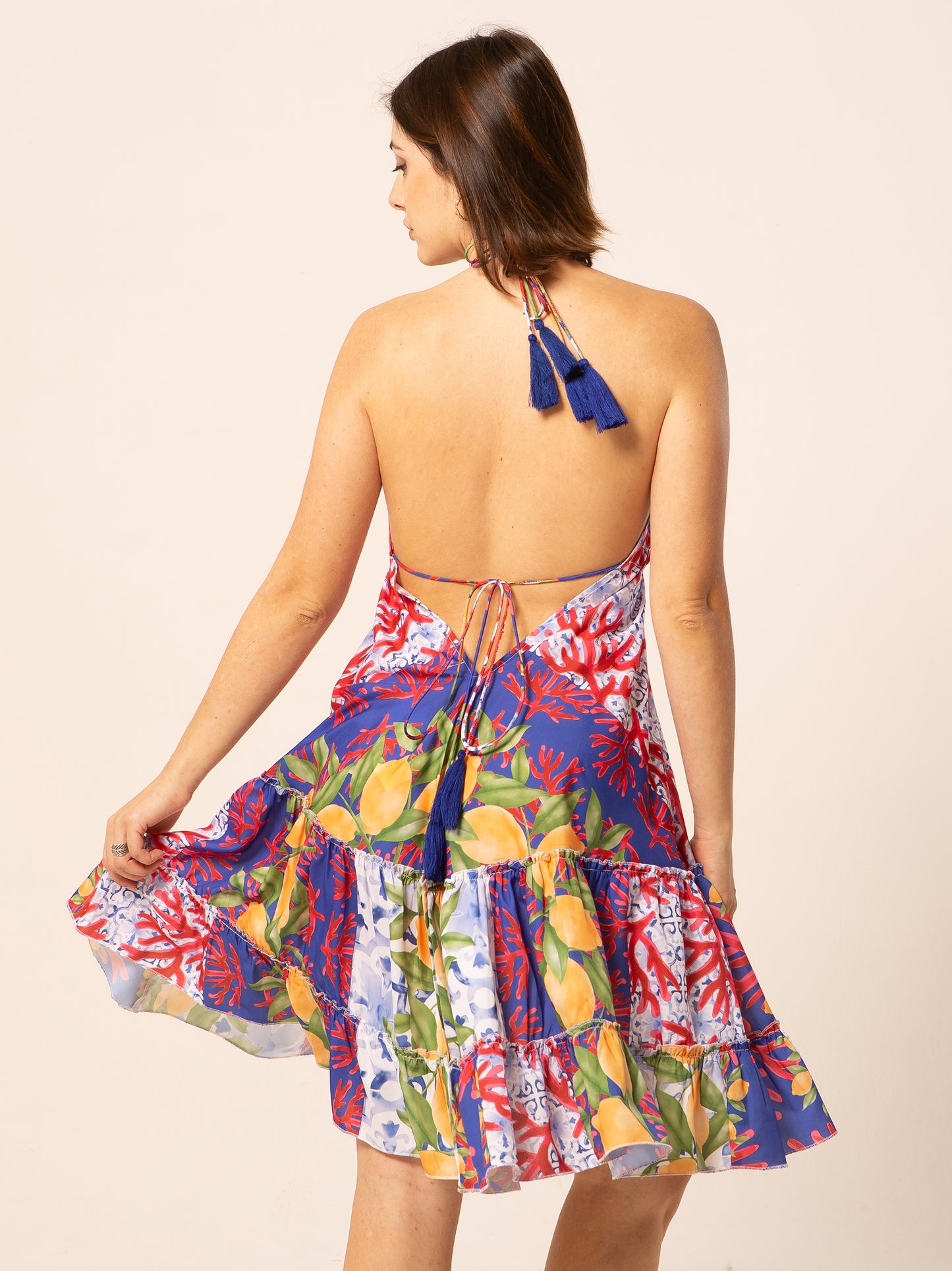 Caftan Dress - Agrigento - blue