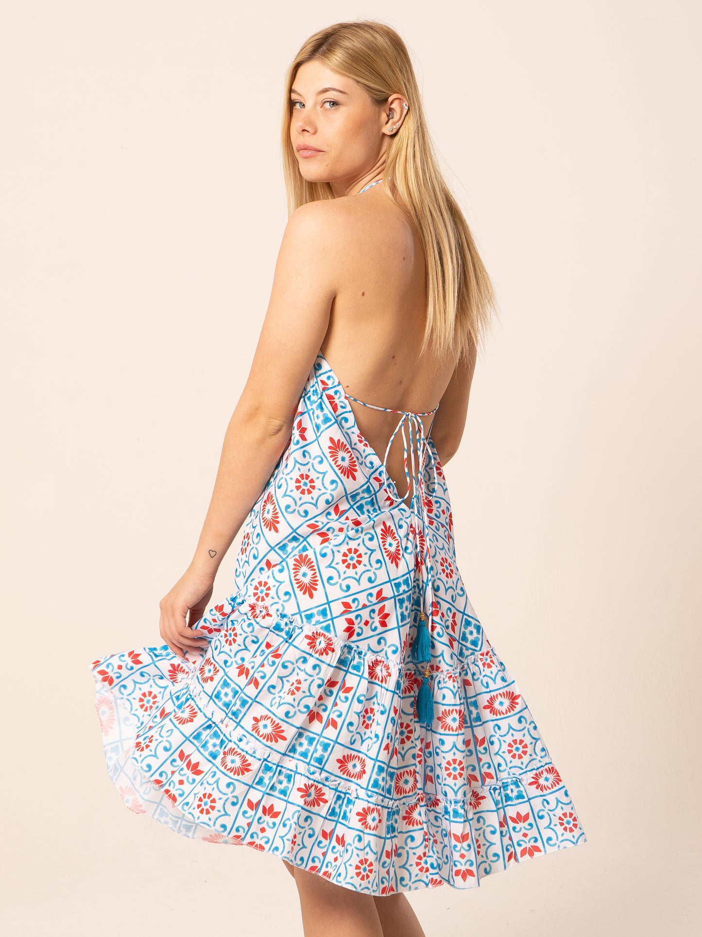 Caftan Dress - Agrigento - blue