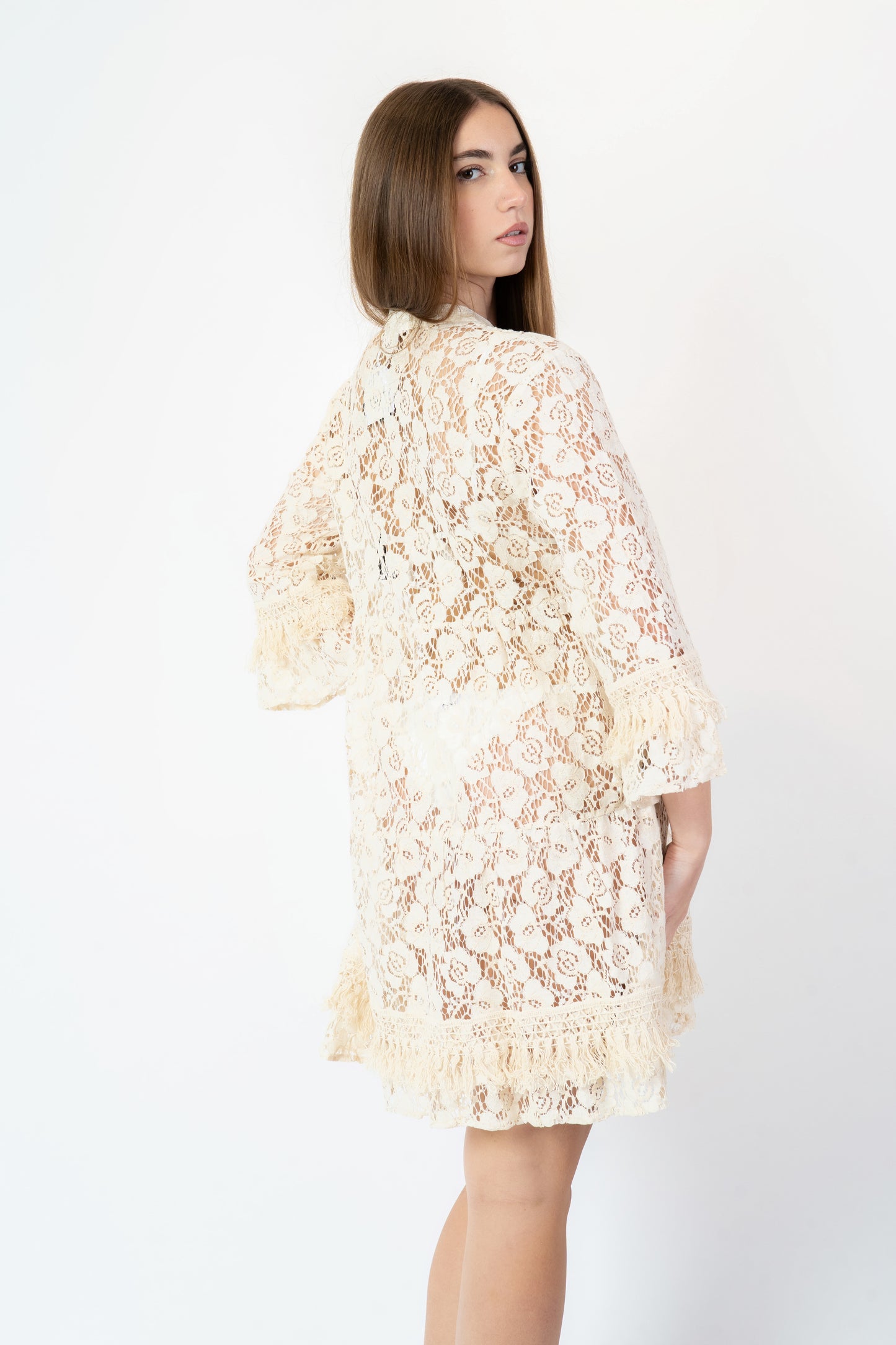 Milagros - Abito fantasia beige