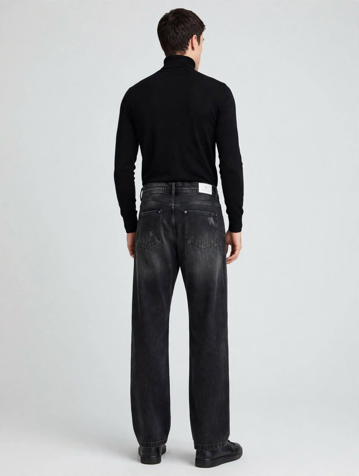 MOSTO - JEANS NERO LOOSE FIT