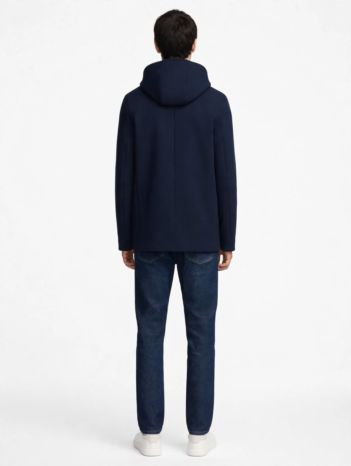 ROBION - CAPPOTTO CON CAPPUCCIO BLU
