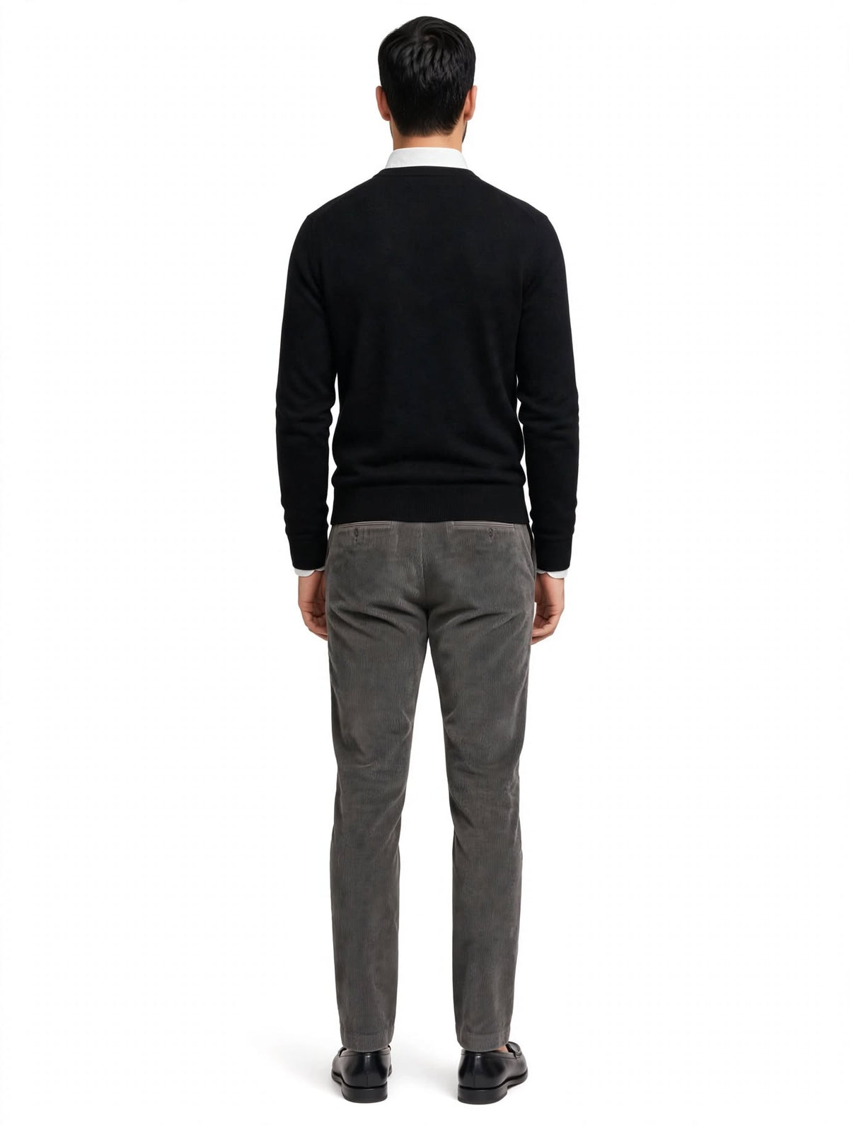 SILVER - PANTALONE VELLUTO GRIGIO
