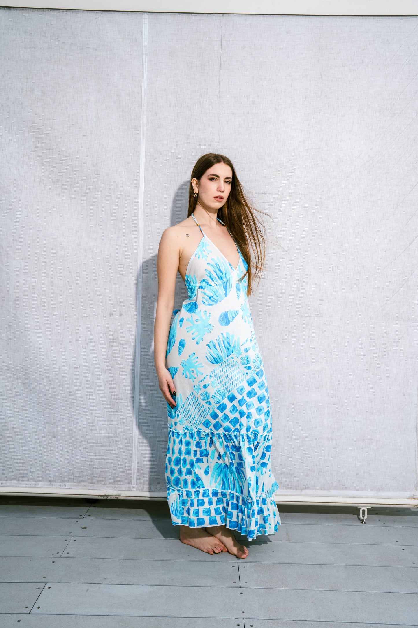 Camila - Abito fantasia SEA blu