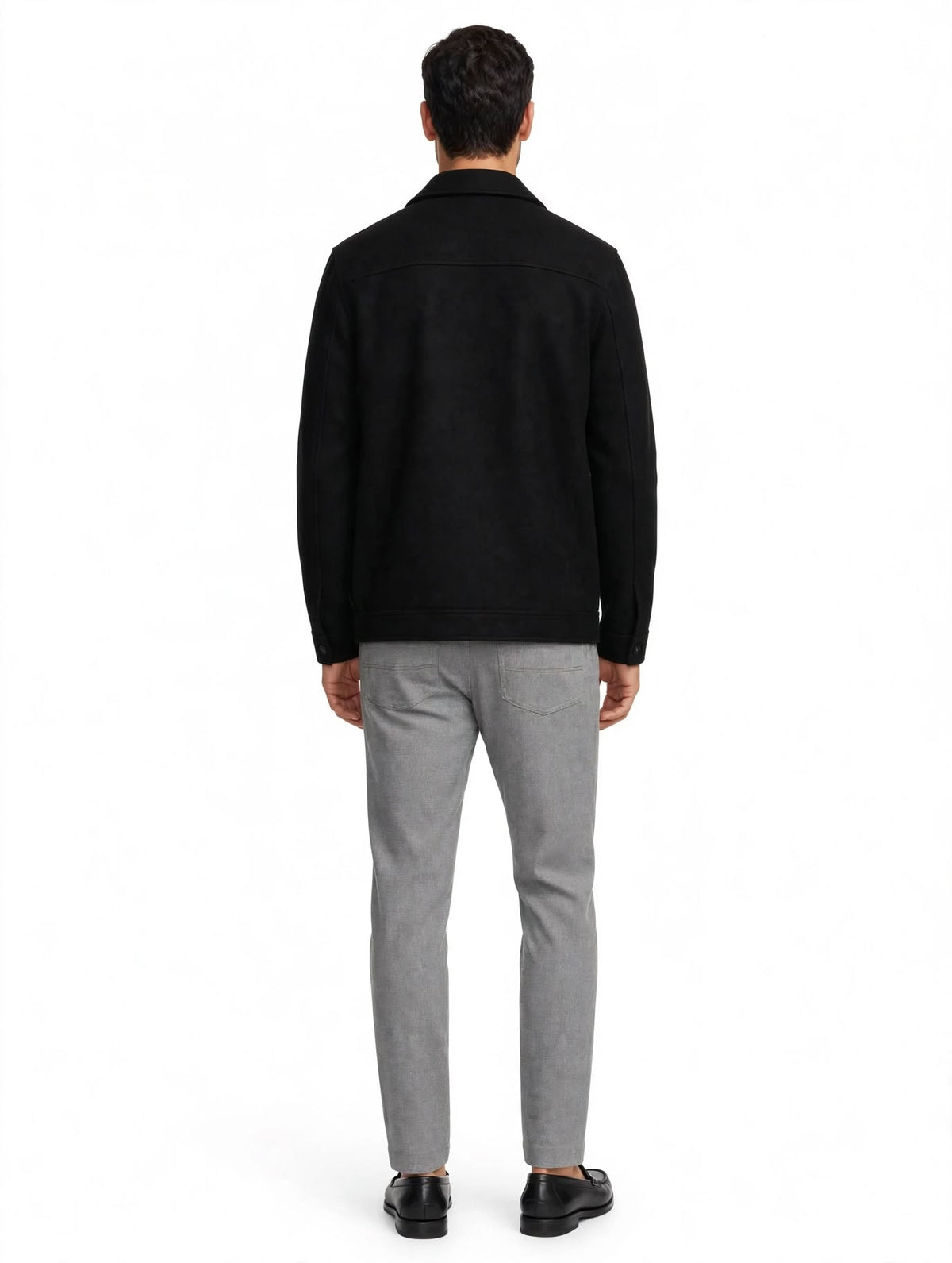 VULCANOCAP - CAPPOTTO CORTO CON ZIP NERO