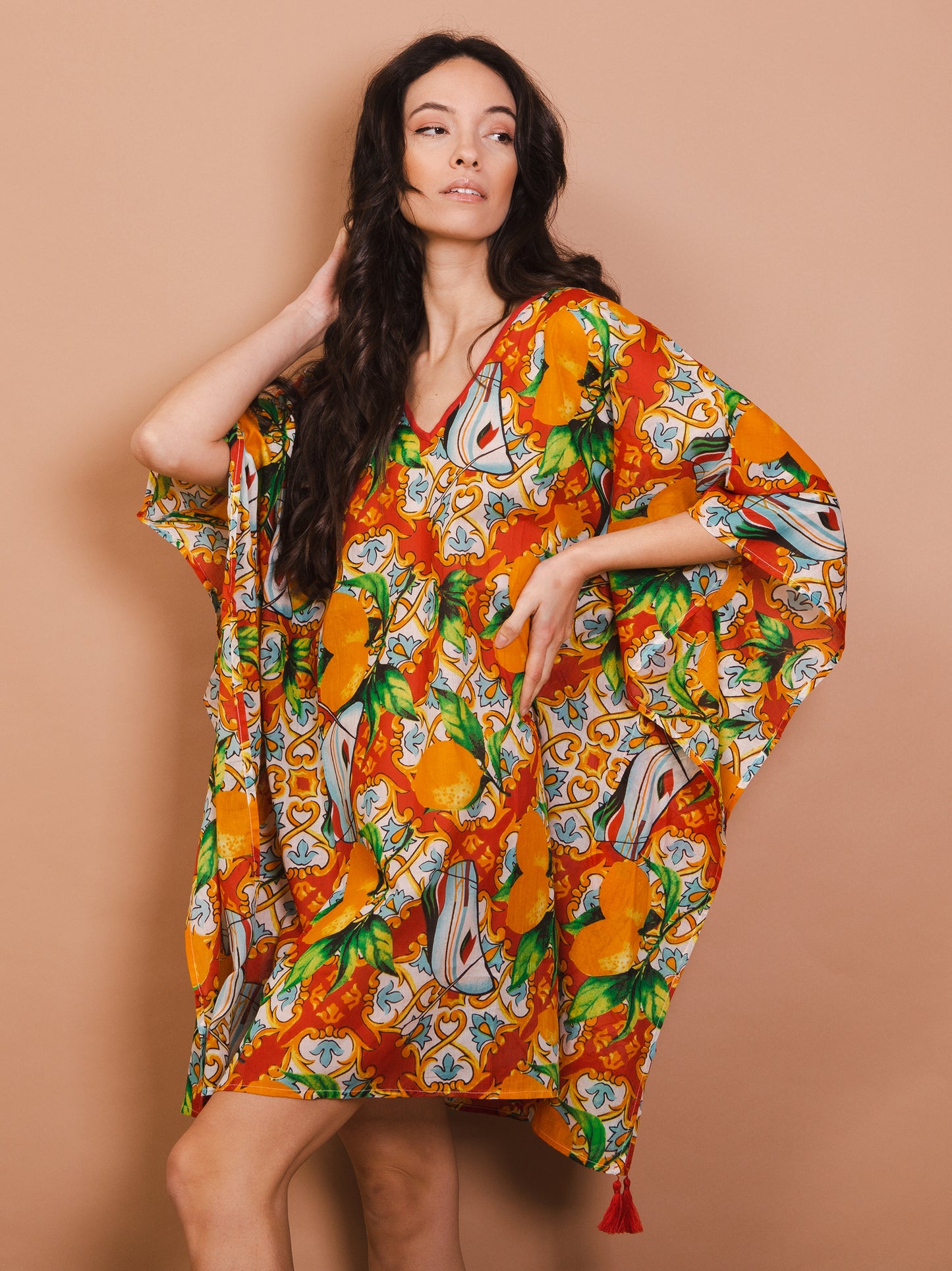 Abito Caftano - Vico - rosso