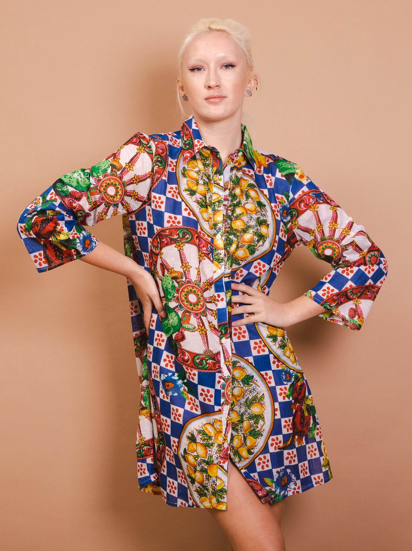 Abito con bottoni - Palermo - blue