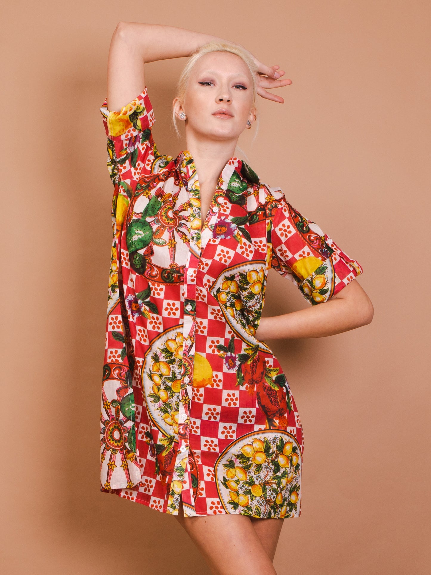 Abito con bottoni - Palermo - rosa