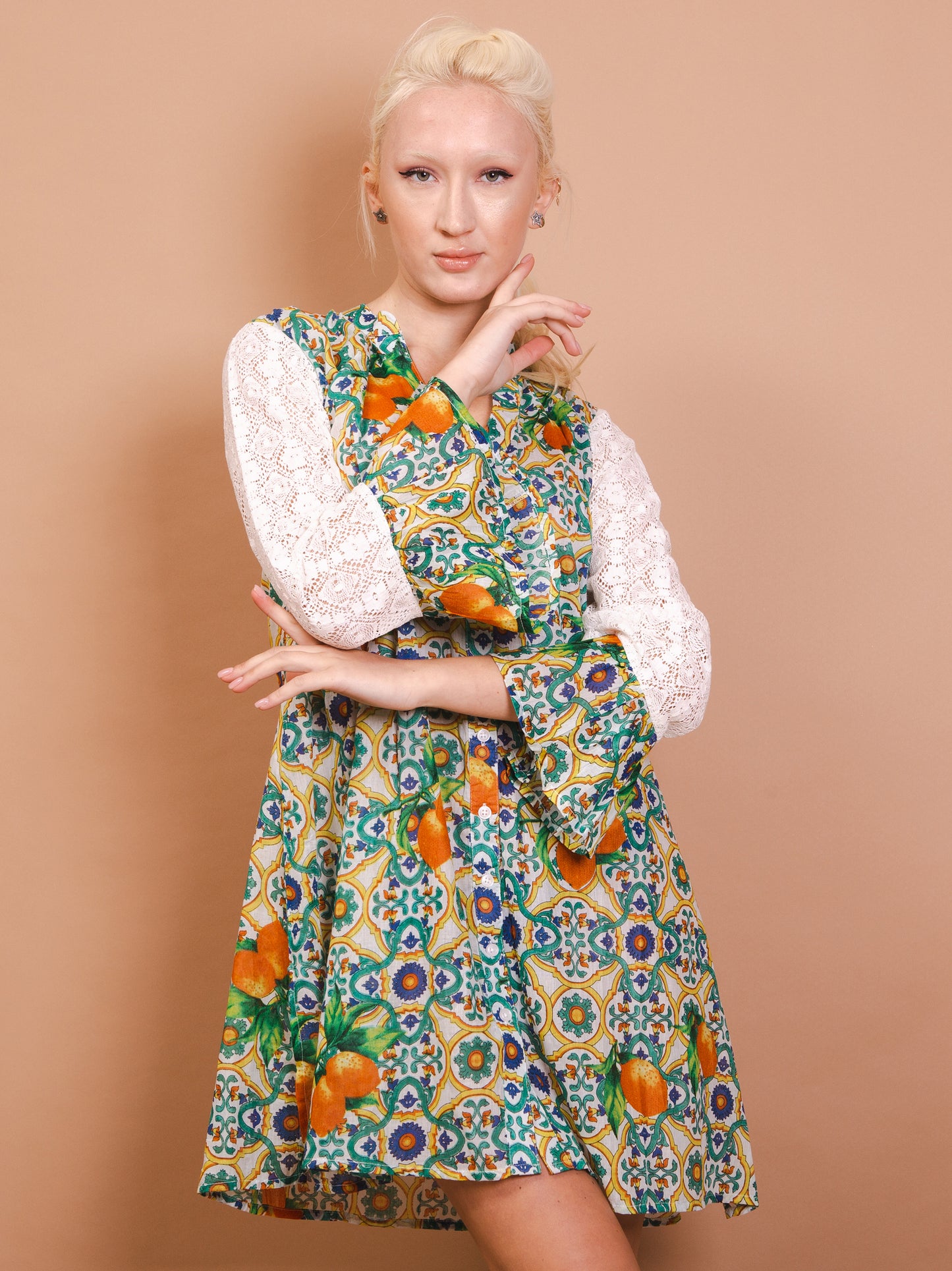 Abito manica lunga - Positano - verde