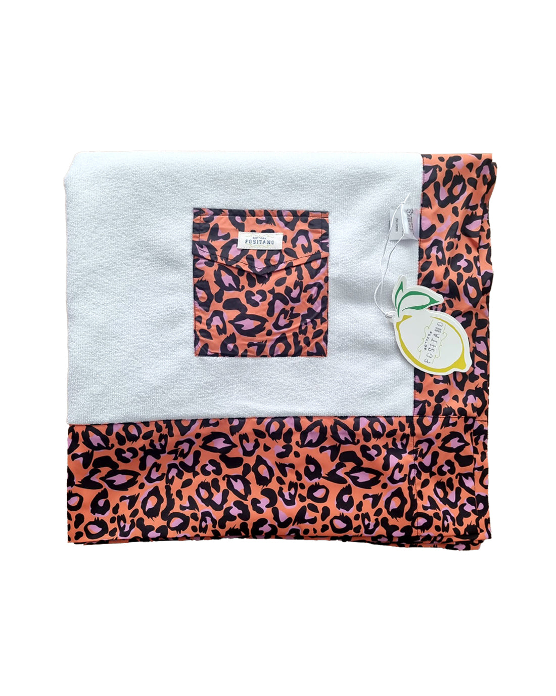 Leo - Telo mare fantasia leo arancio