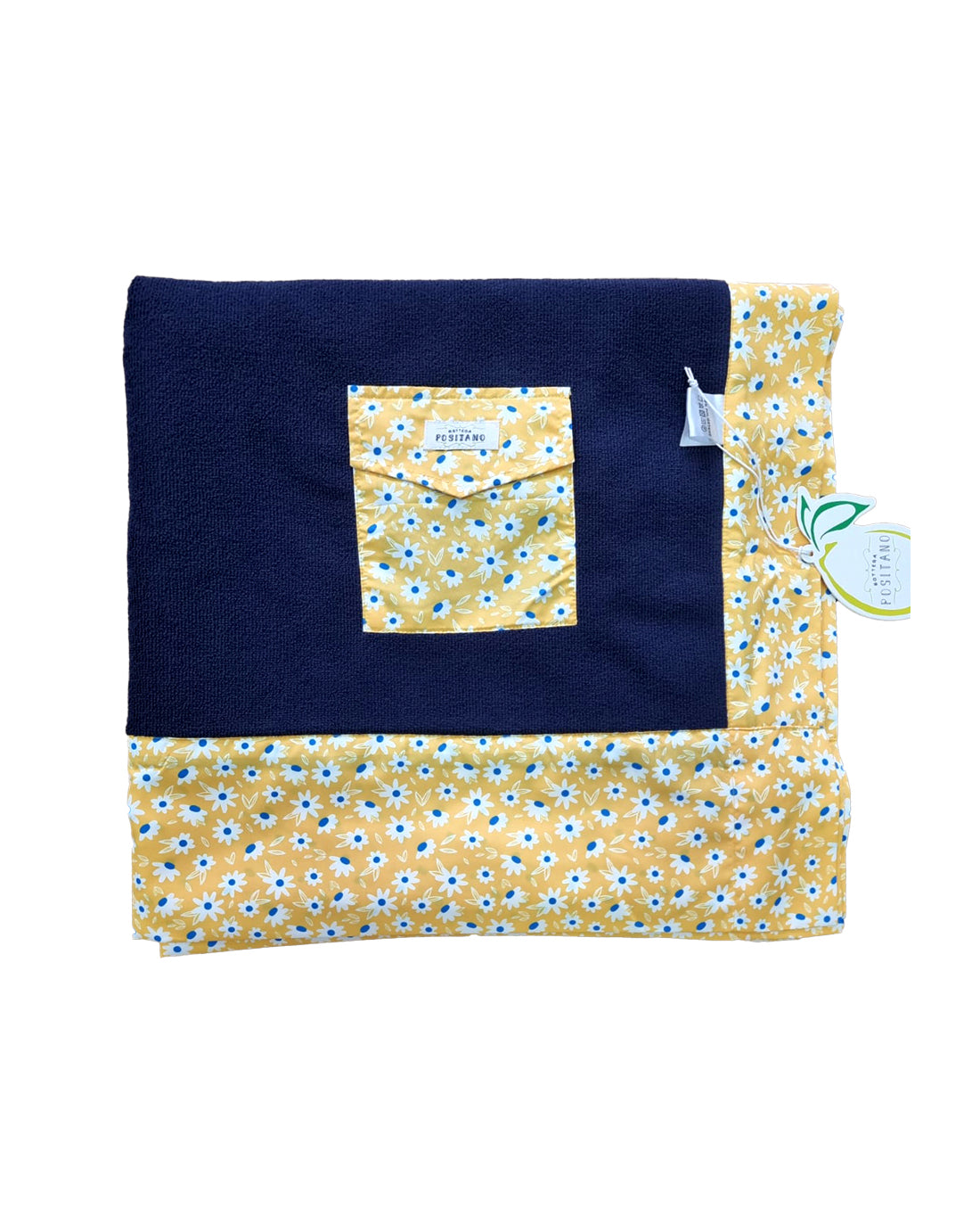 Marghe - Telo mare fantasia margherite giallo