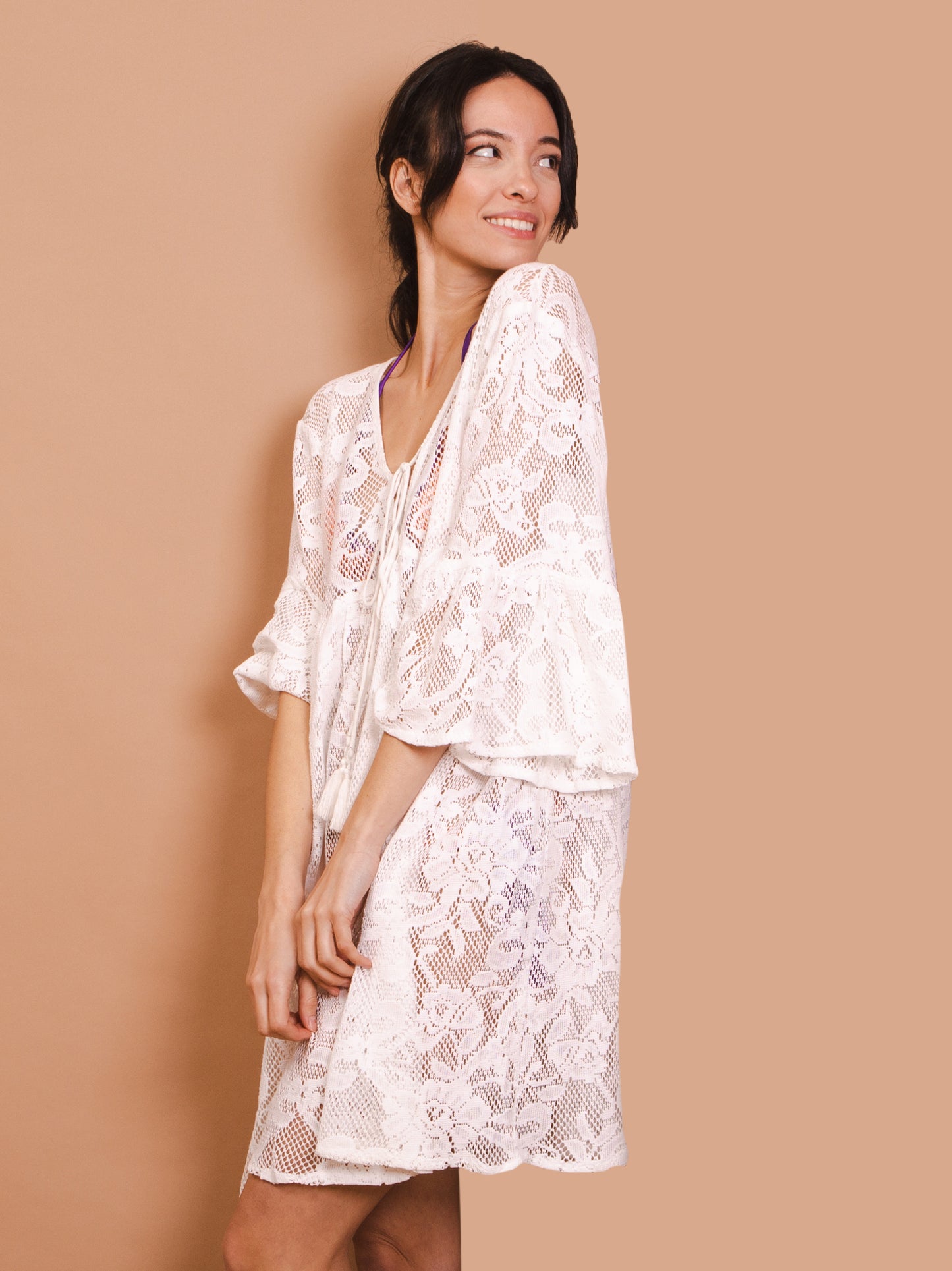 Abito corto - Vieste - bianco