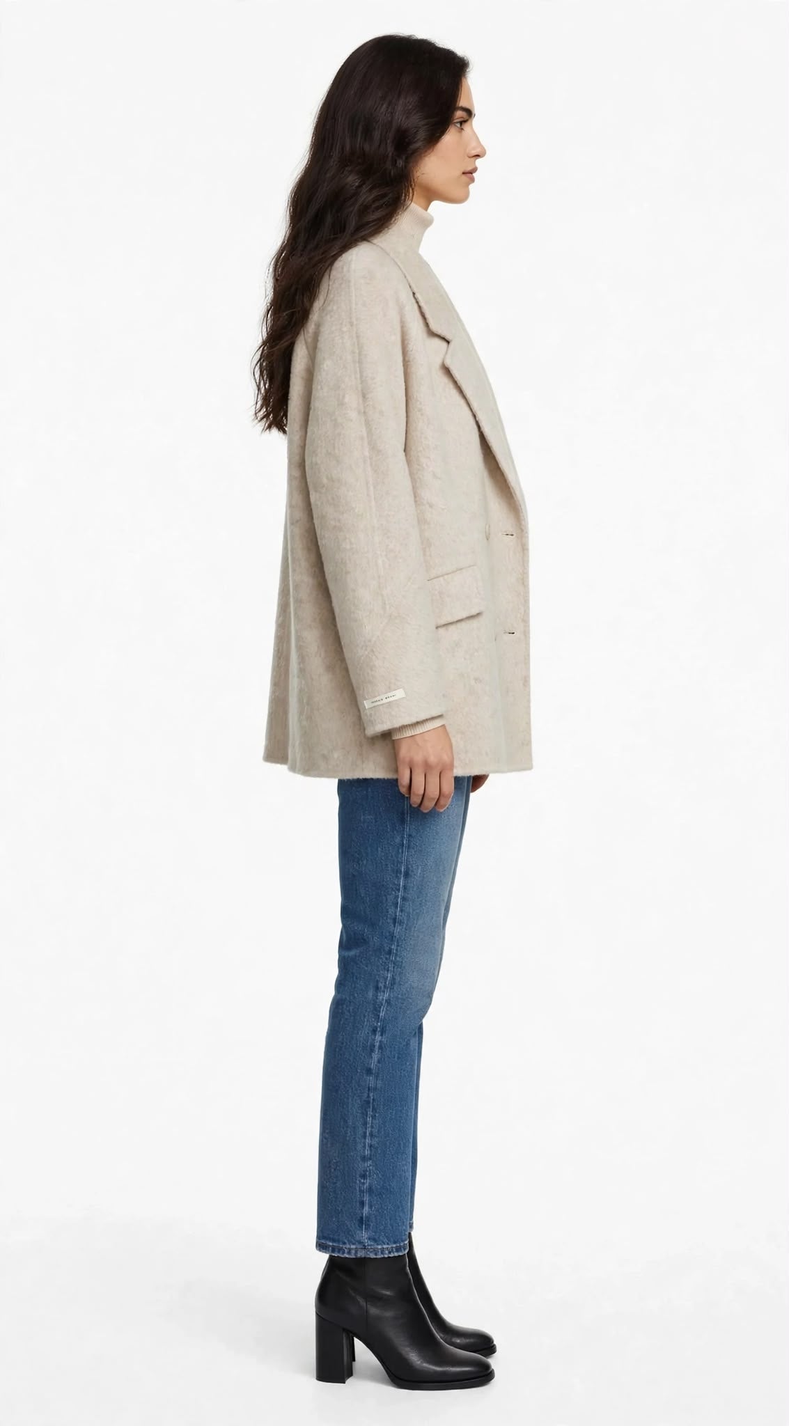 AVIS - CAPPOTTO DOPPIO PETTO CORTO PANNA