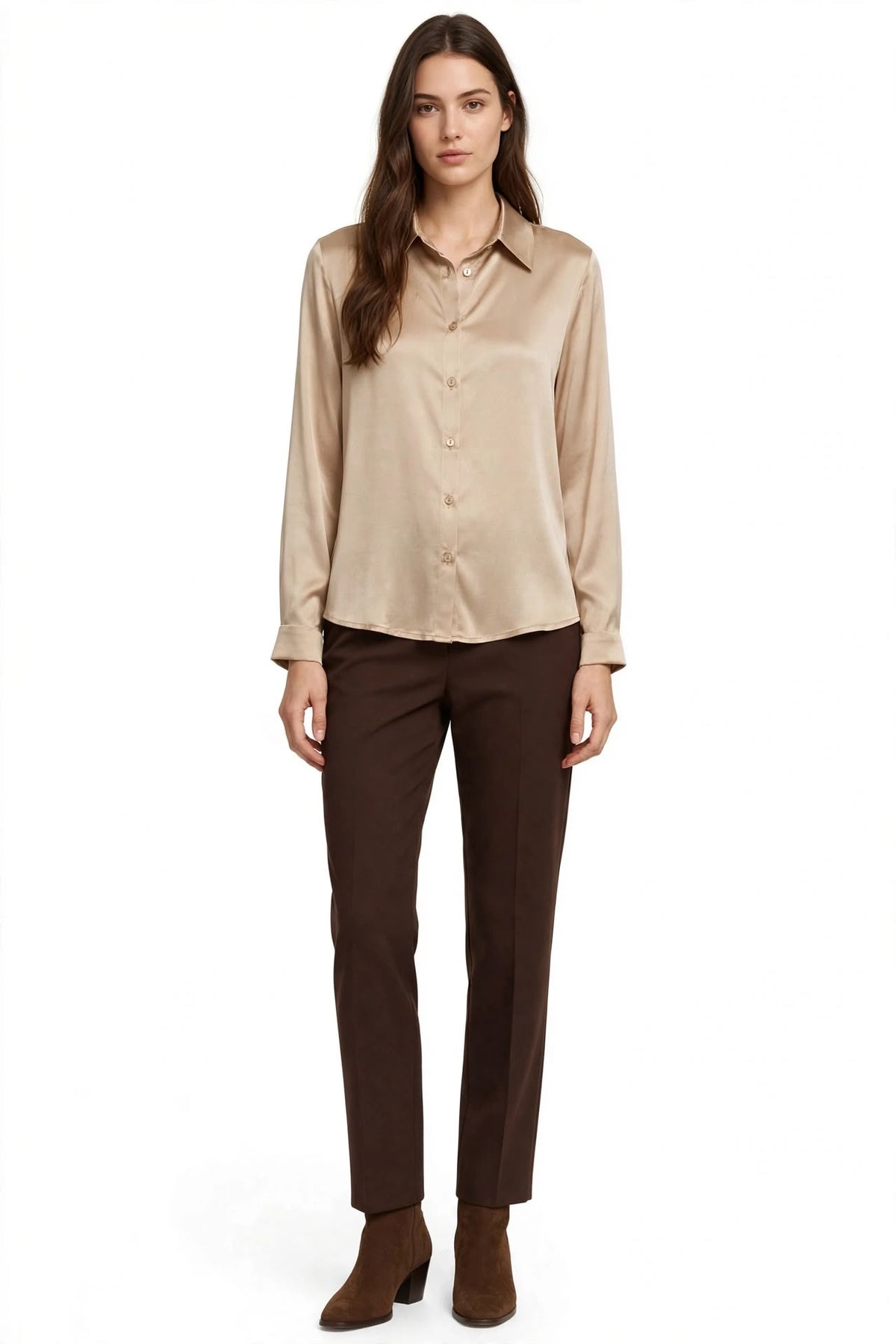 ALDENOR - CAMICIA COLLO FRANCESE CHAMPAGNE